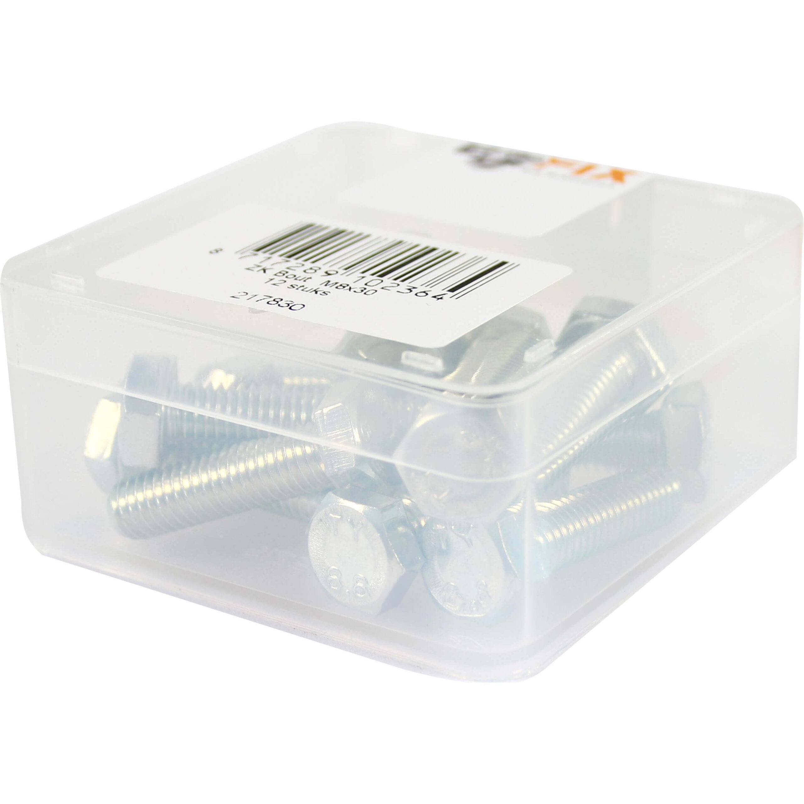 Bofix Box Bolt Hex Head M8x30 (12 Pieces)