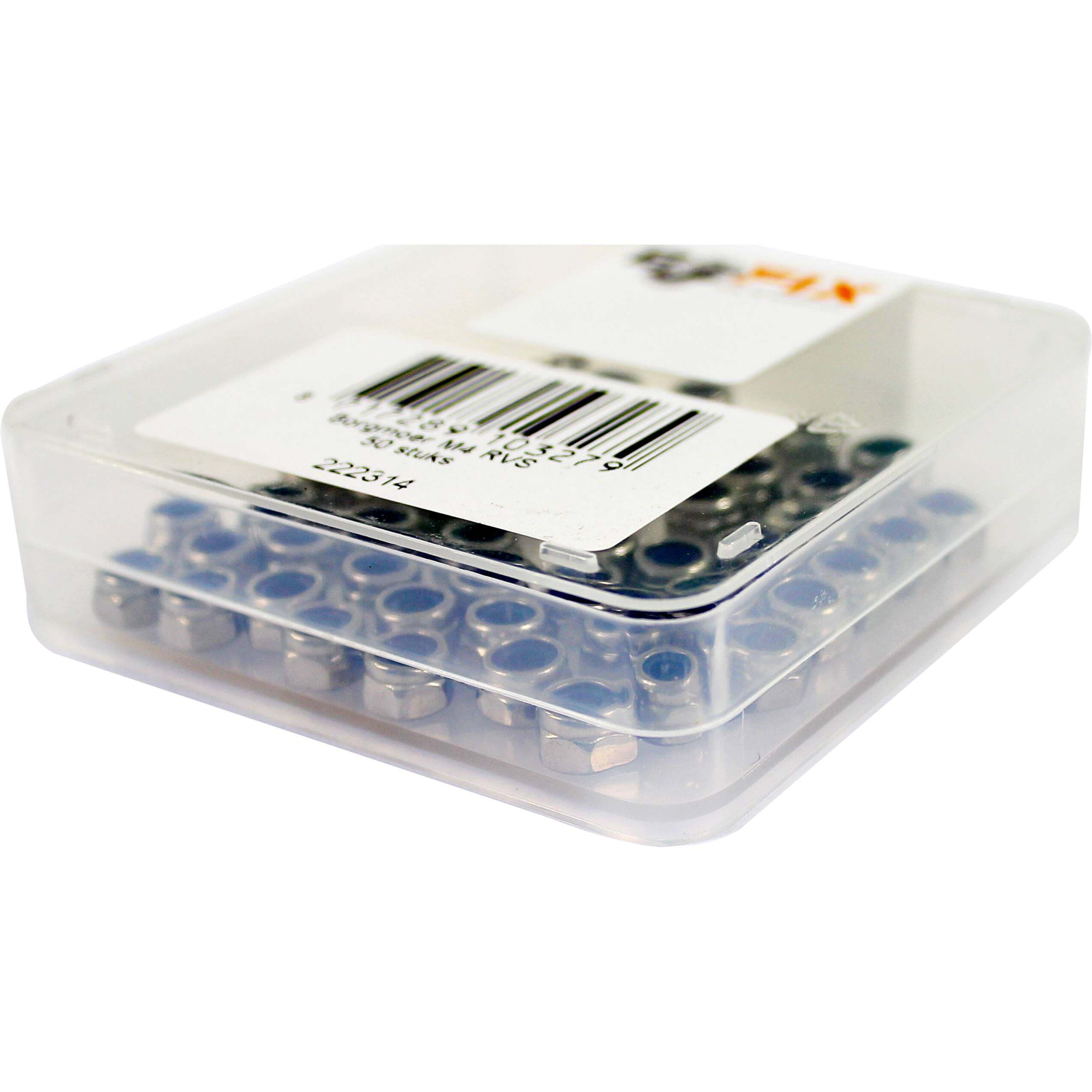 Bofix Box Lock Nut M4 Stainless Steel (50 Pieces)