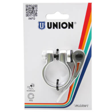 Union Seatpost Clamp With Quick Release 31.8 Silver