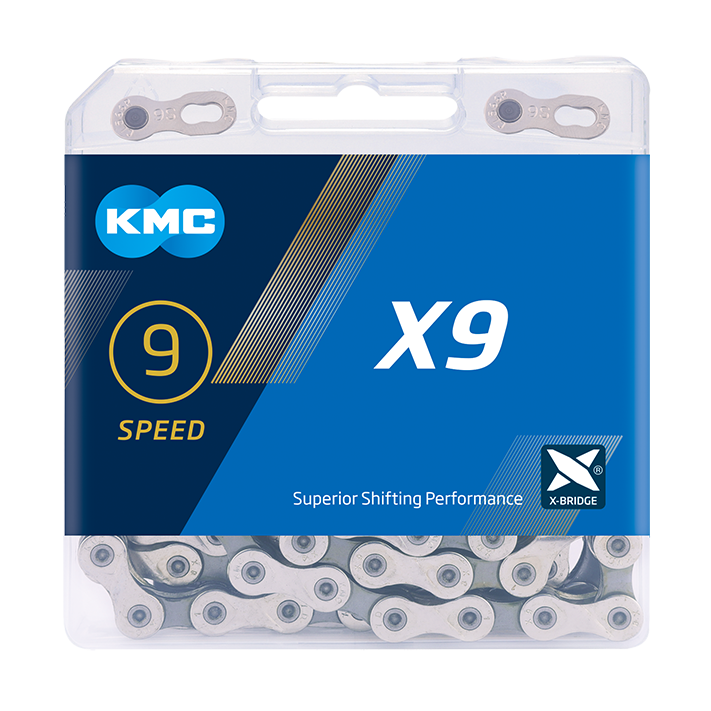 KMC Chain X9 Silver/Grey 122s