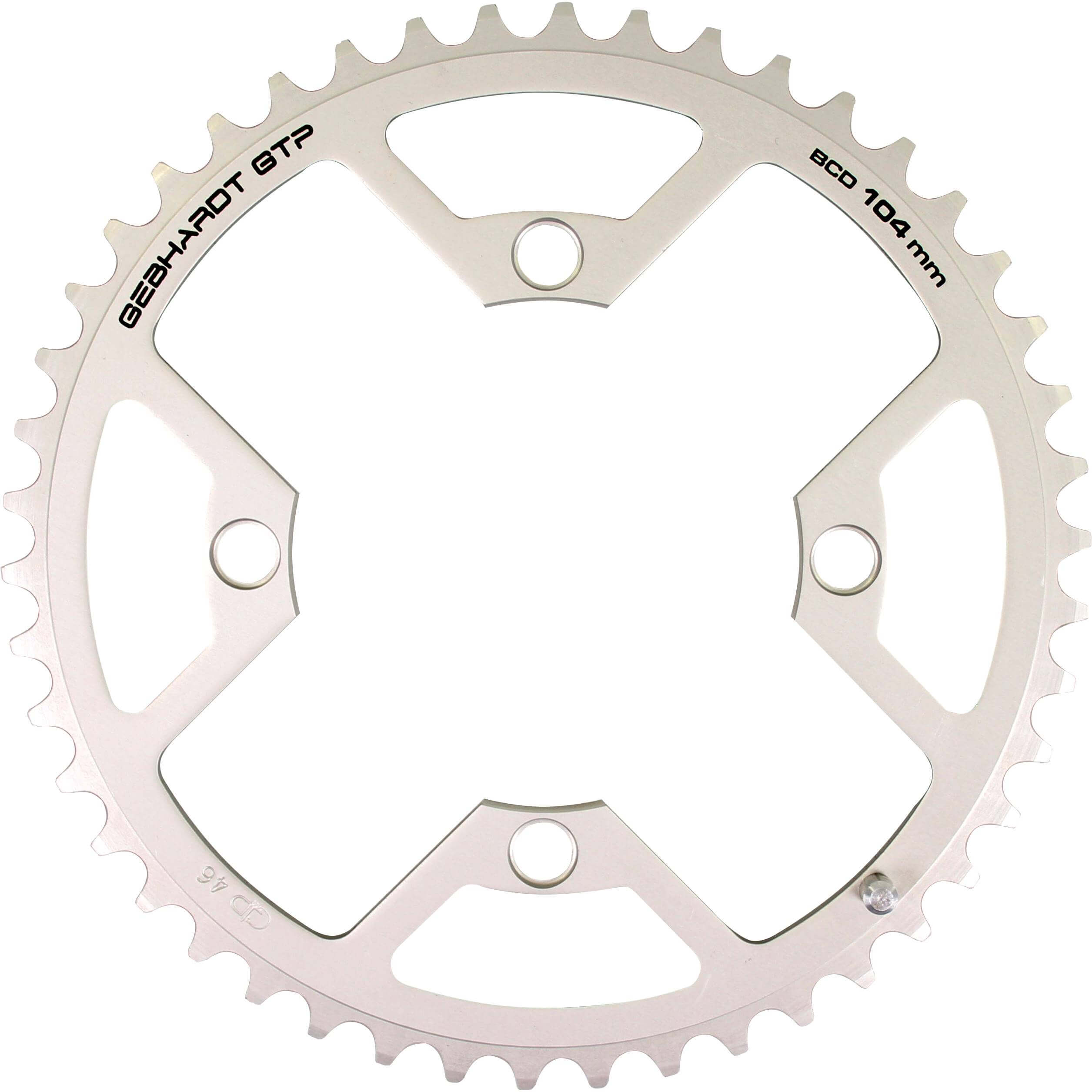Gebhardt Chainring 48t 4 Bolt 9sp Silver