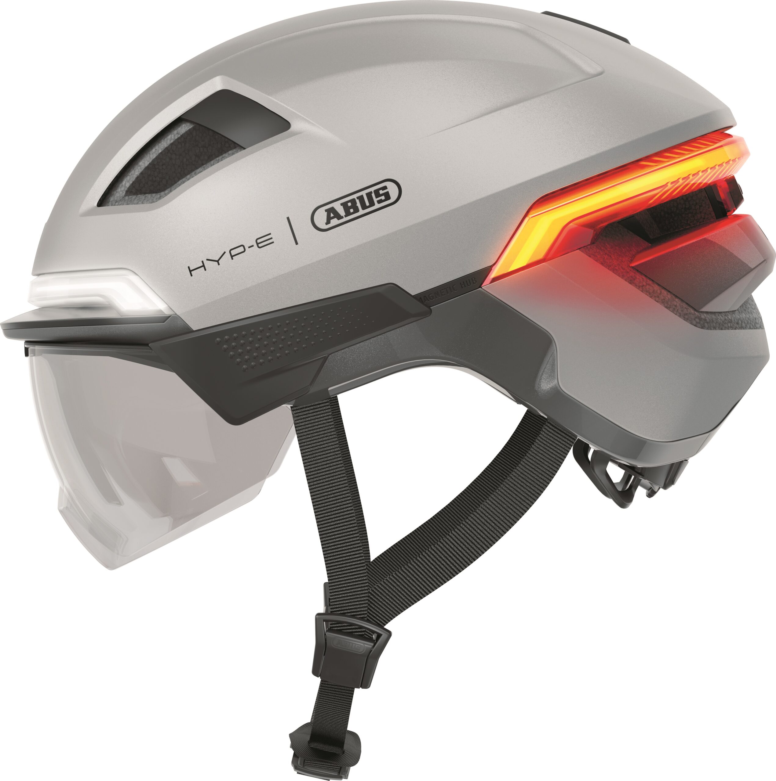 Abus Smart Helmet Hyp-E Ace Gleam Silver M 54-58cm