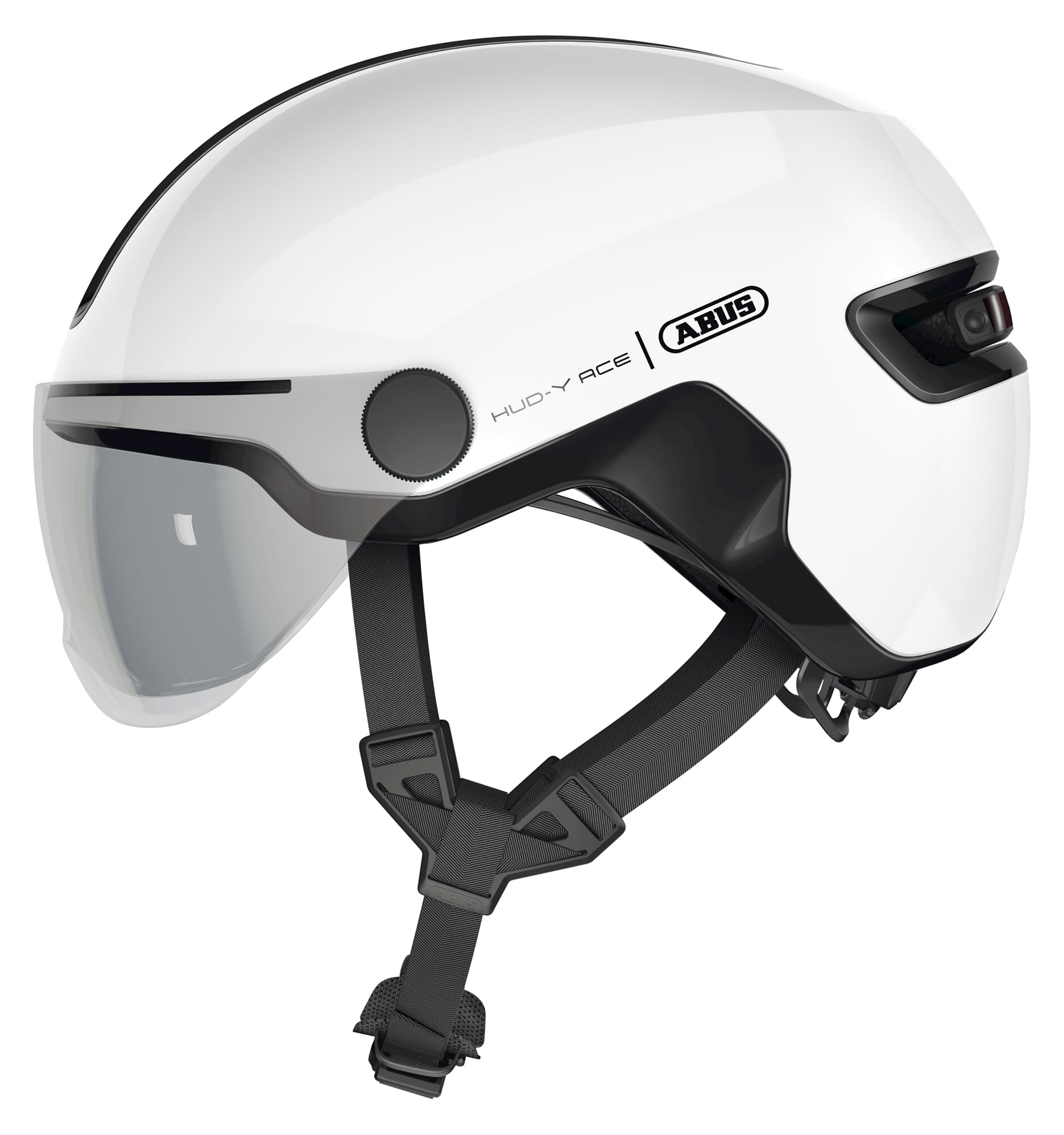 Abus Helmet HUD-Y ACE Shiny White M 54-58cm