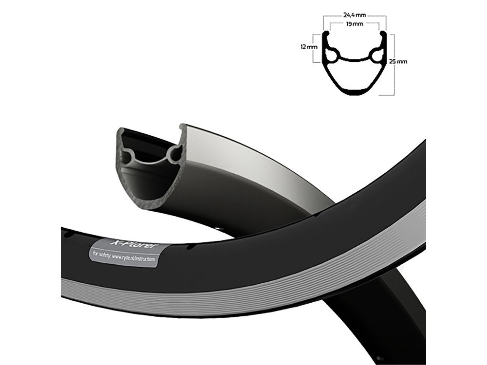 Ryde Rim 20x1.75 X-Plorer Black CNC 36/14 Ryde Rim 20x1.75 X-Plorer Black CNC 36/14