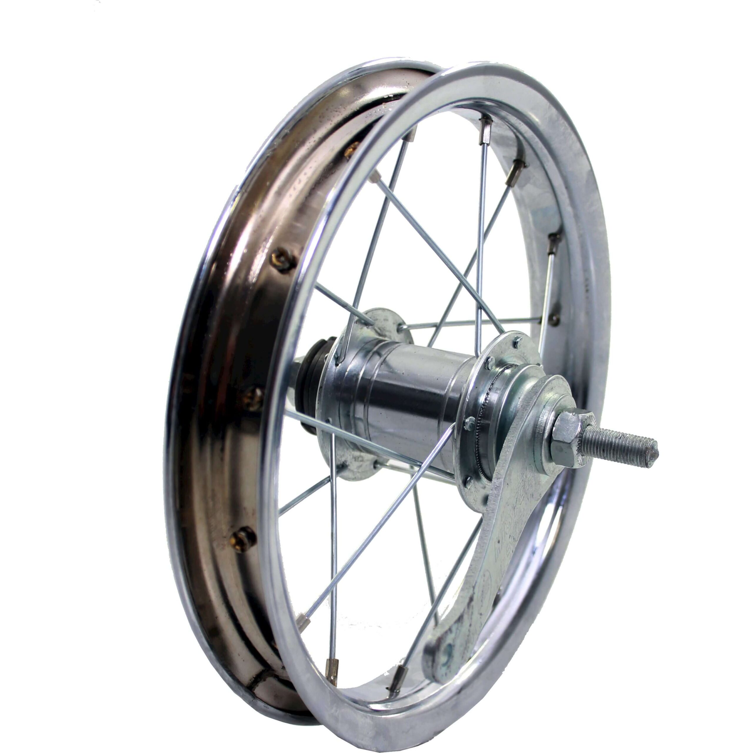 HB Rear Wheel 12 Brake Hub Aluminum Zinc Spoke