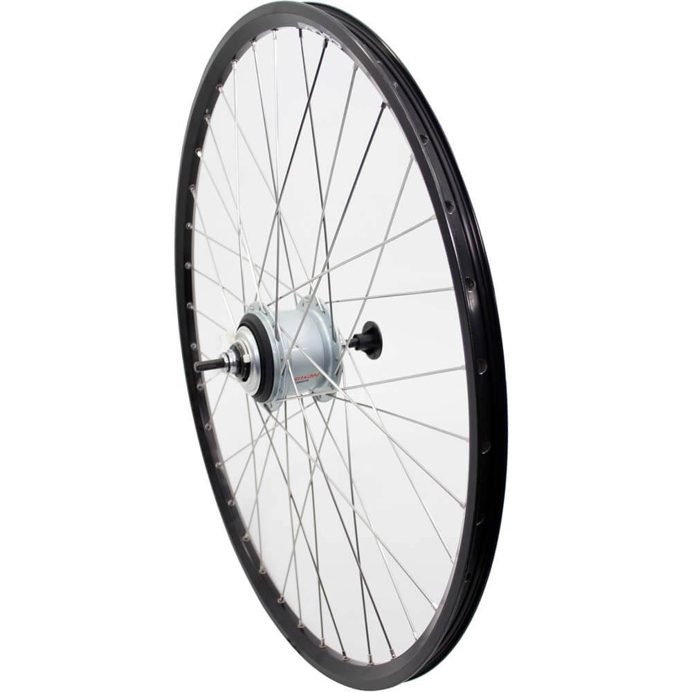 Roland Rear Wheel 28 Nexus 8 RB ZAC2000 Black Stainless Steel Spokes