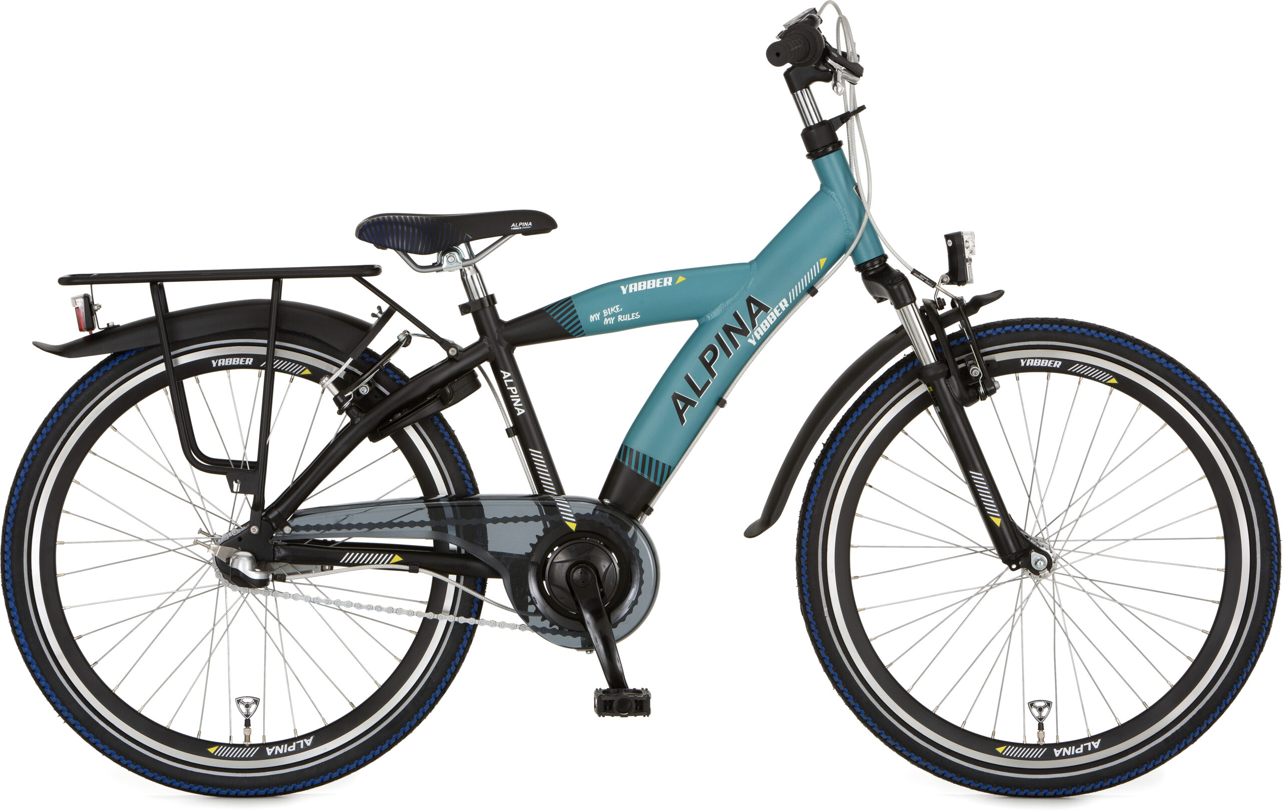 Alpina Yabber J26 Jet Black Metallic Matt Pacific Blue M