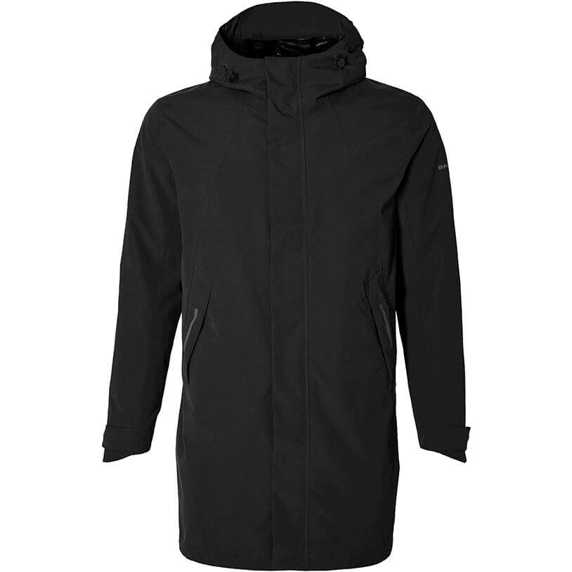 Basil Rain Parka Mosse Men Jet Black M
