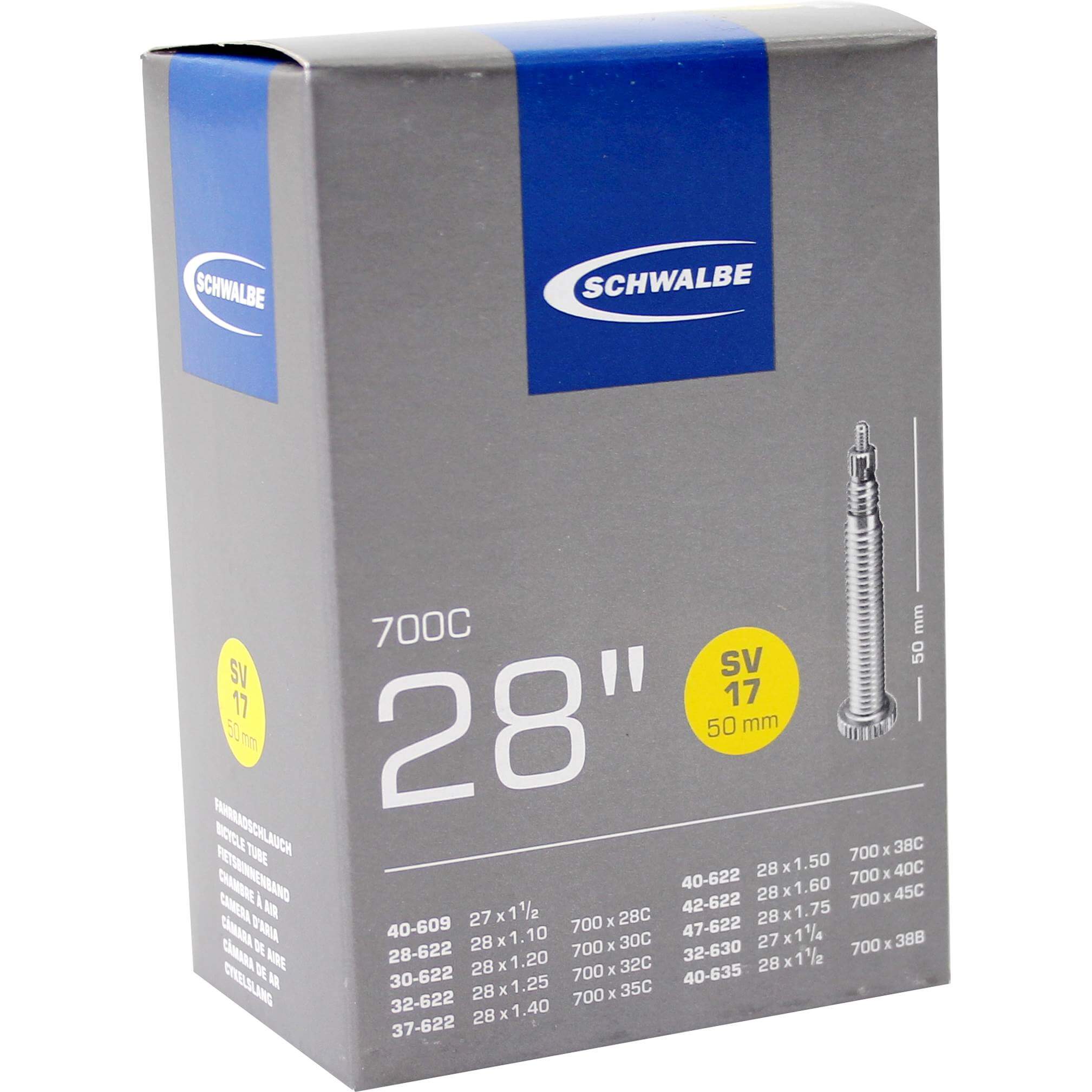 Schwalbe Bnb SV17 28 x 1.10 - 1.75 Presta Valve 50mm