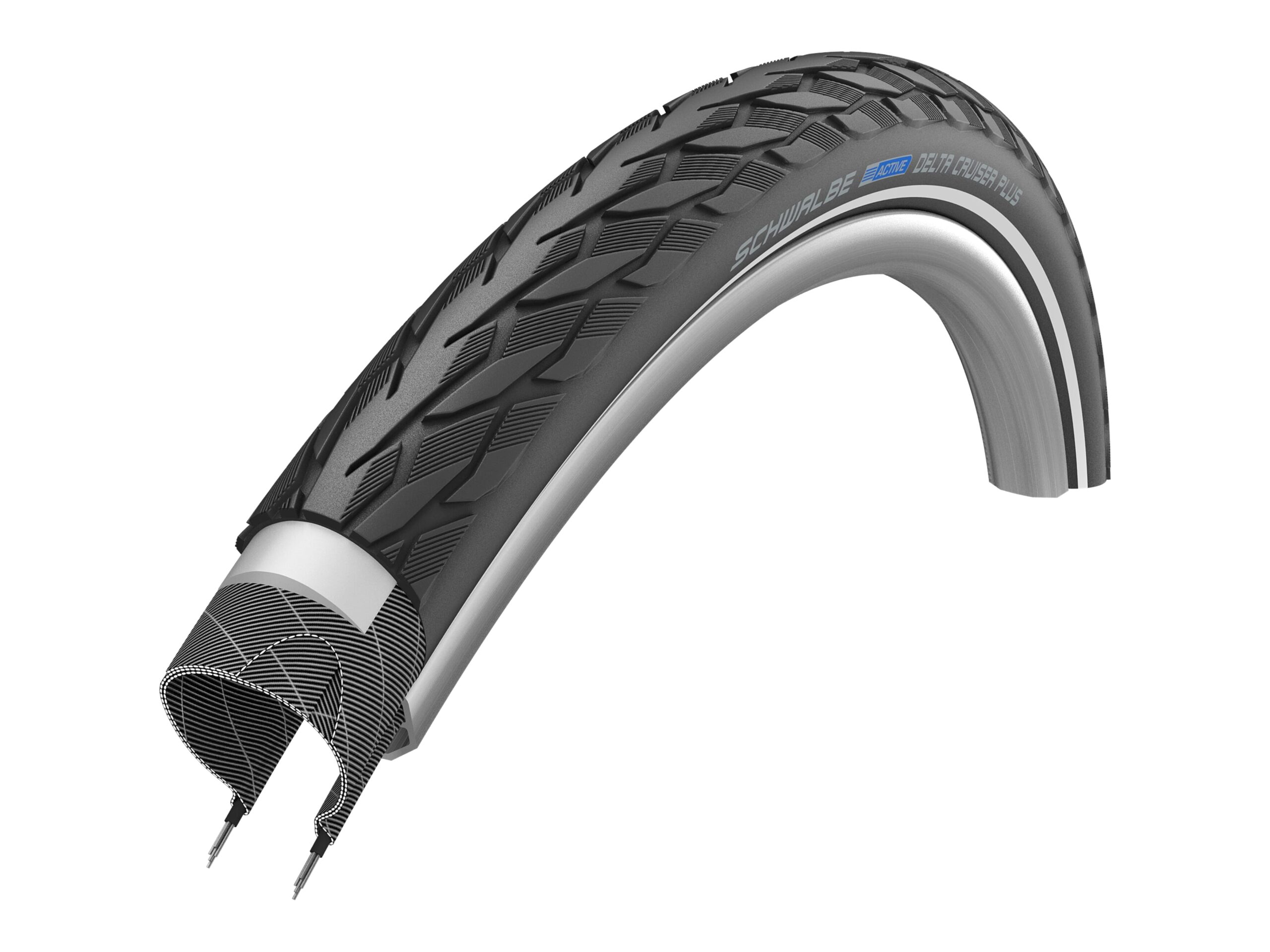 Schwalbe Btb Delta Cruiser Plus 24 x 1 3/8 Black Reflective