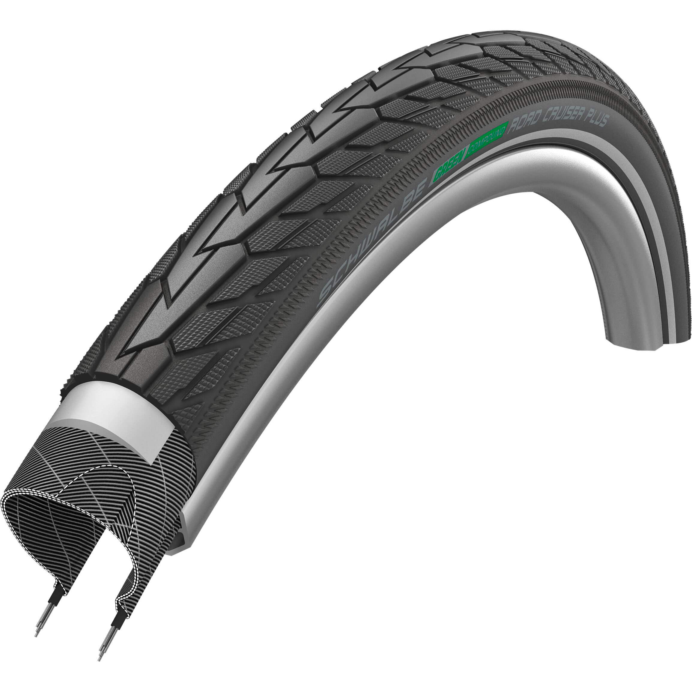Schwalbe Btb Road Cruiser Plus 20 x 1.75 Black Reflective