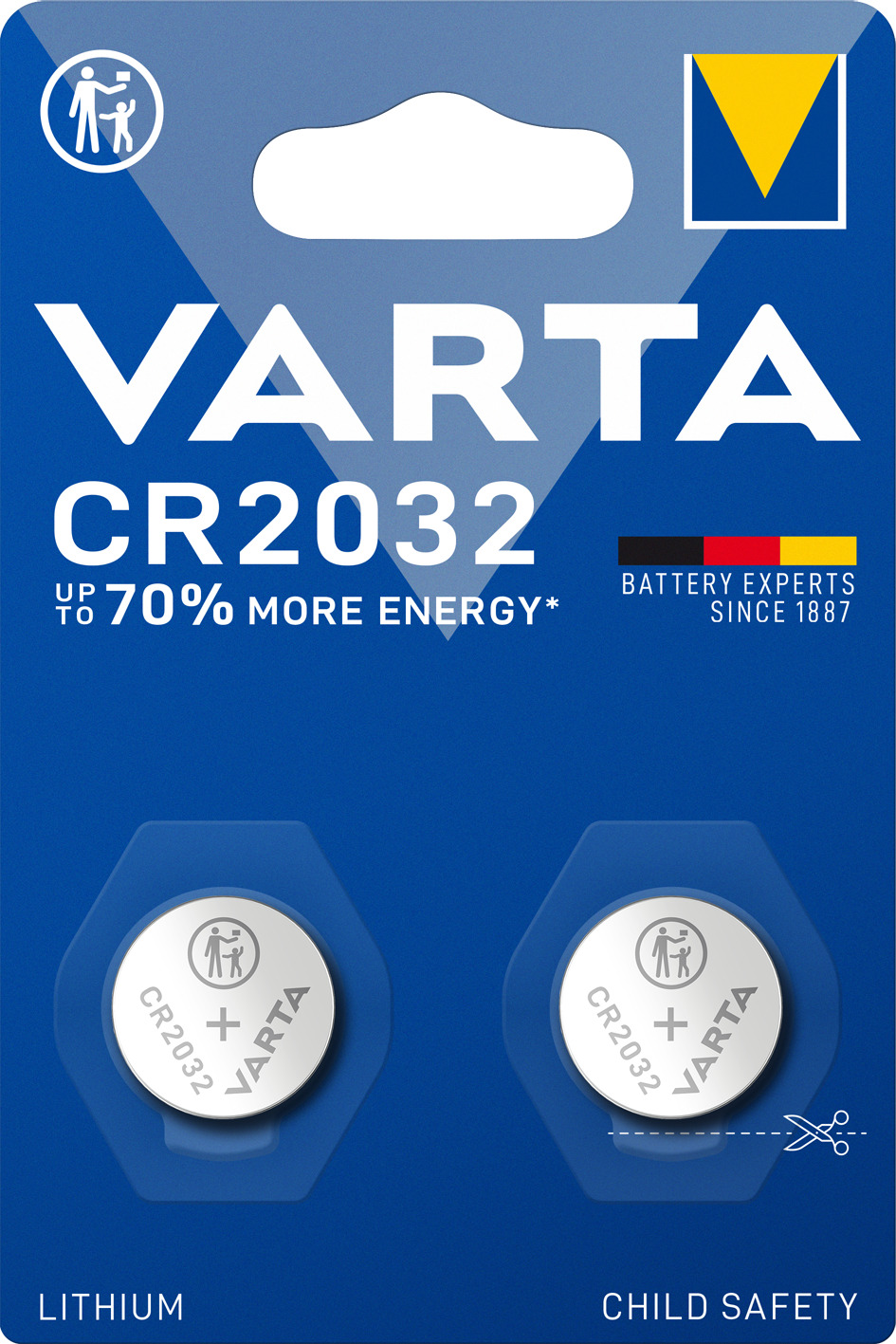 Varta Battery CR2032 Lithium 3V (2)