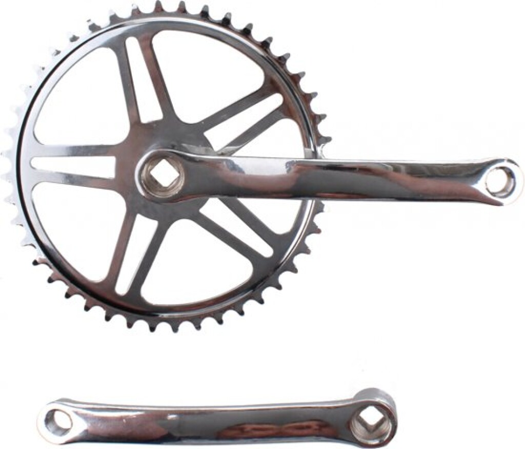 Vinty Crankset 44t Spieloos Chrome