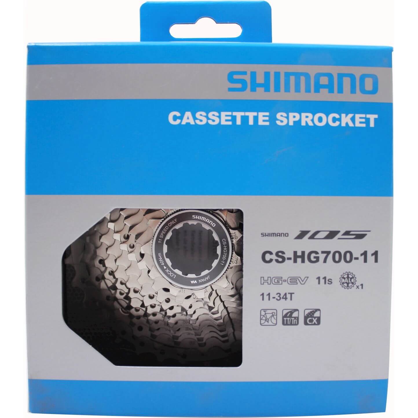 Shimano Cassette 11-Speed 12-25 105 CS-R7000