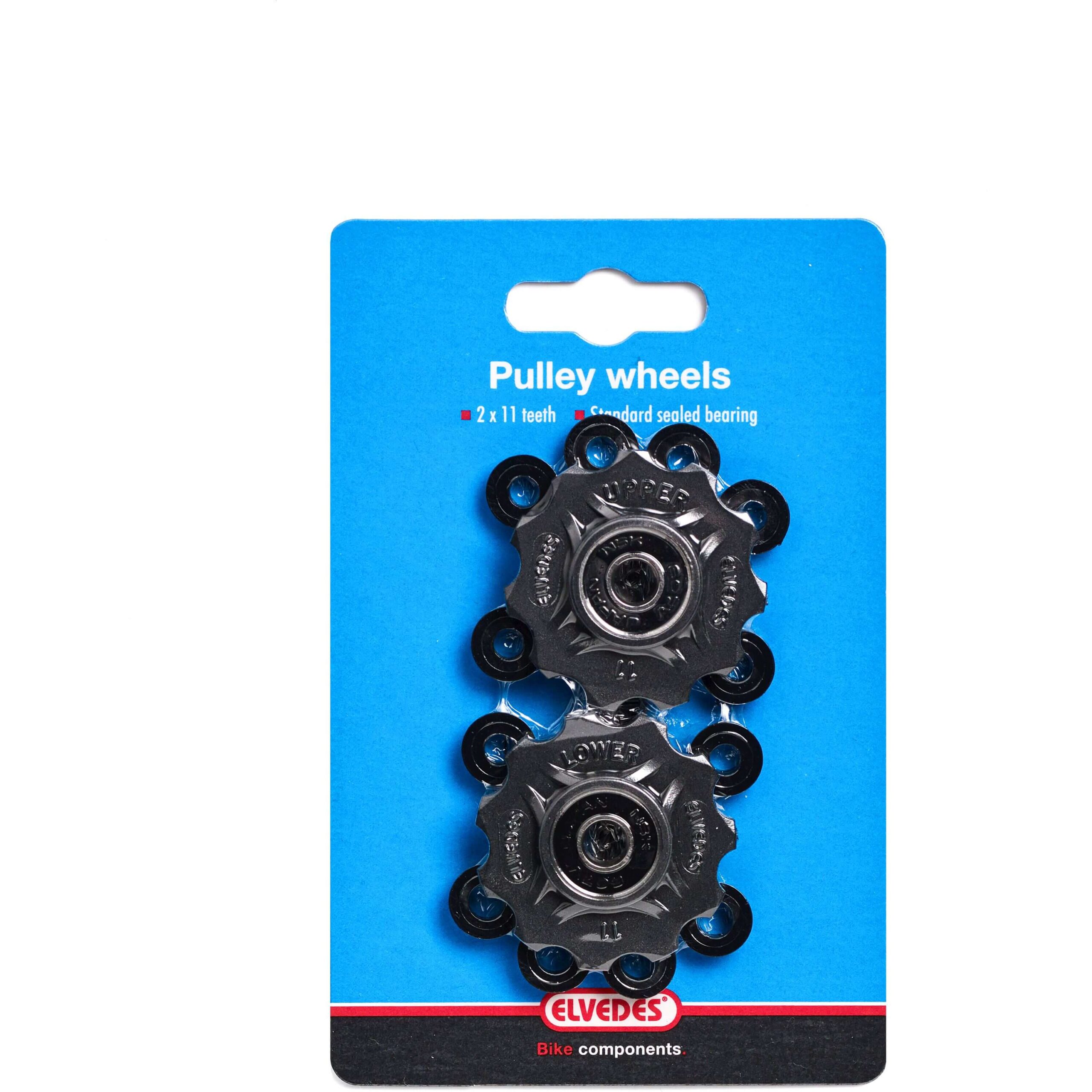 Elvedes Derailleur Pulley Set Shim/Camp/Sram Black 2x11t