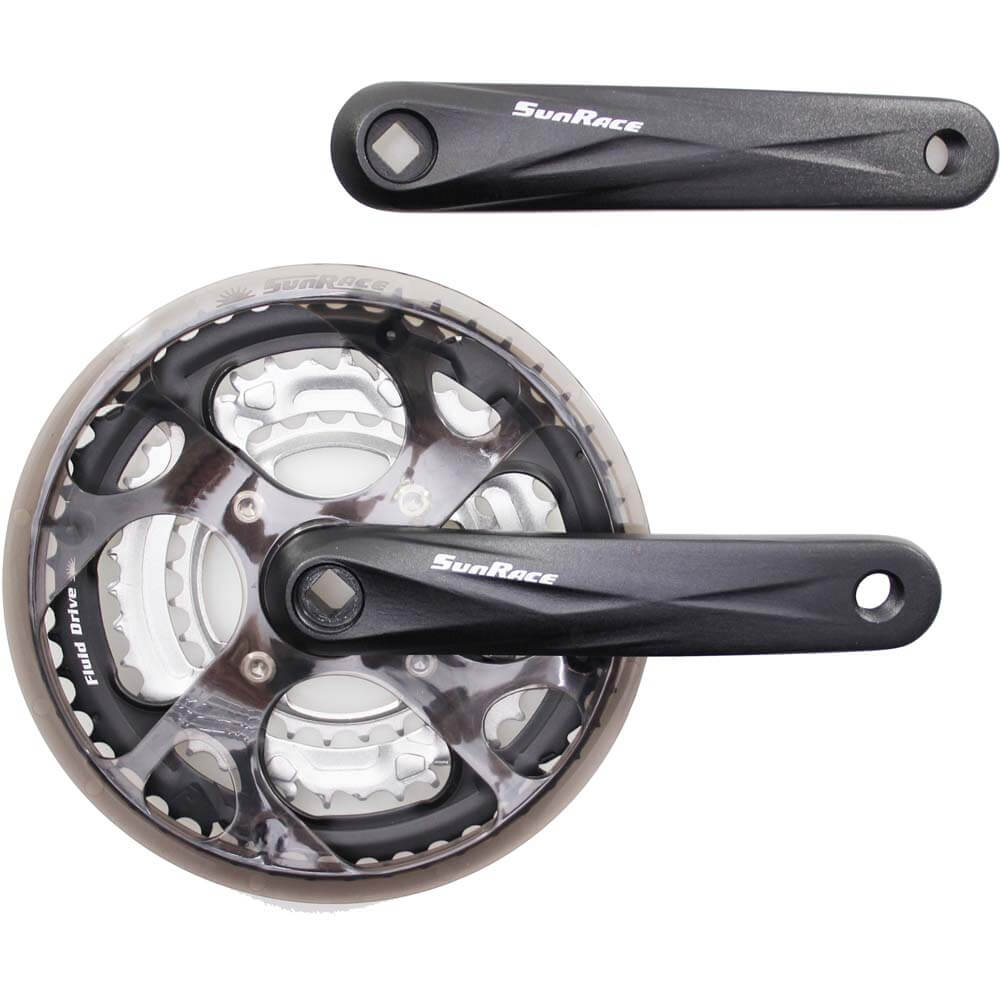 Sunrace Crankset M300 48/38/28 Black