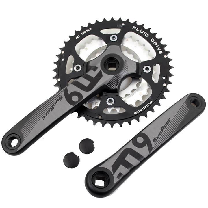 Sunrace Crankset M914 44/32/22 9v Black