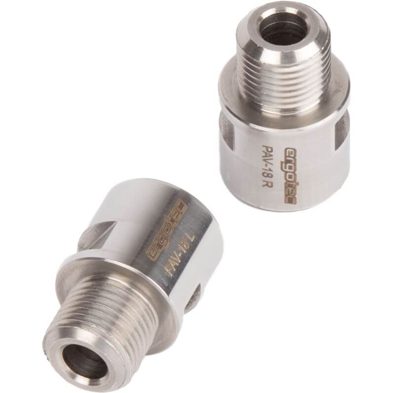 Ergotec Pedal Axle Extender Silver