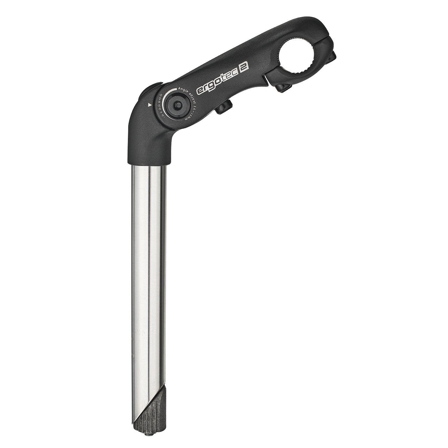 Ergotec Stem Kobra Vario Tube 25.4/110 Stainless Steel/Black