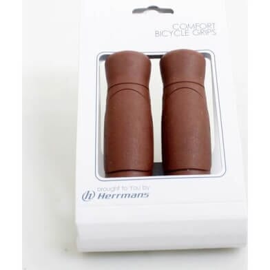 Herrmans Handlebar Grips Cut 93 120mm Brown