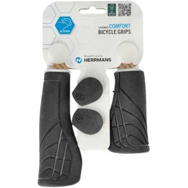Herrmans Handlebar Grips Line DD36 90/125mm Black