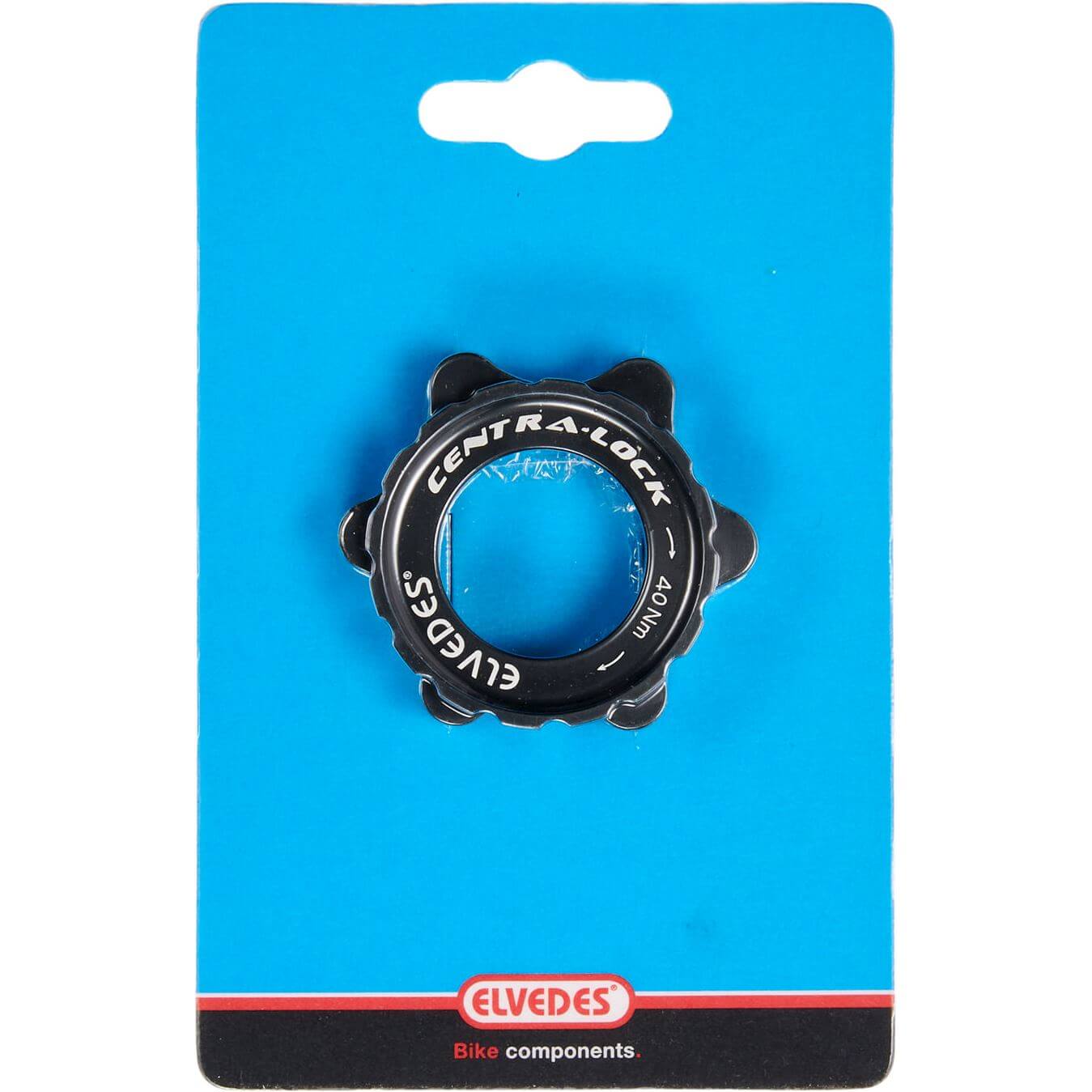 Elvedes Brake Disc Adapter Centerlock CNC + Ring Black