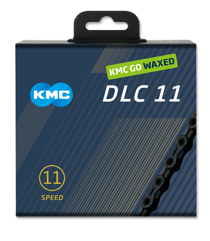 KMC Chain DLC11 Black 118 Links Waxed