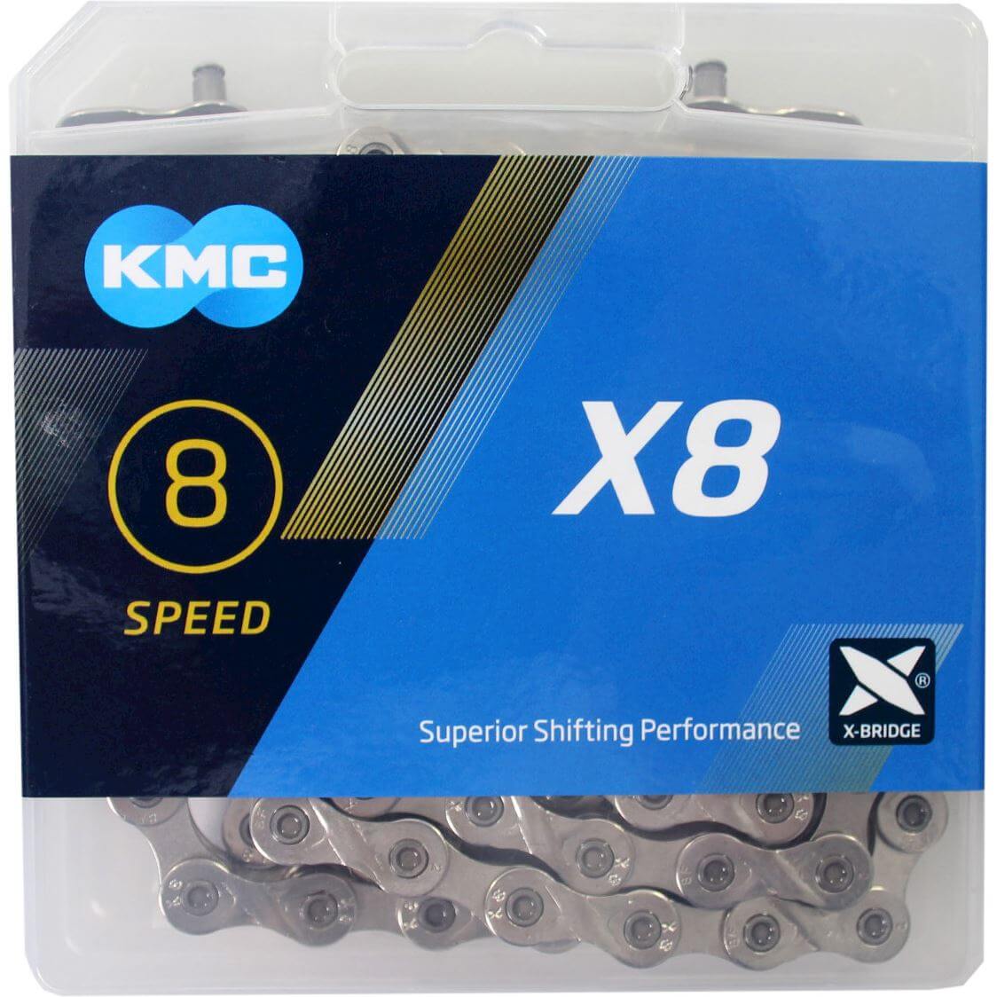 KMC Chain X8 Silver 114 Links