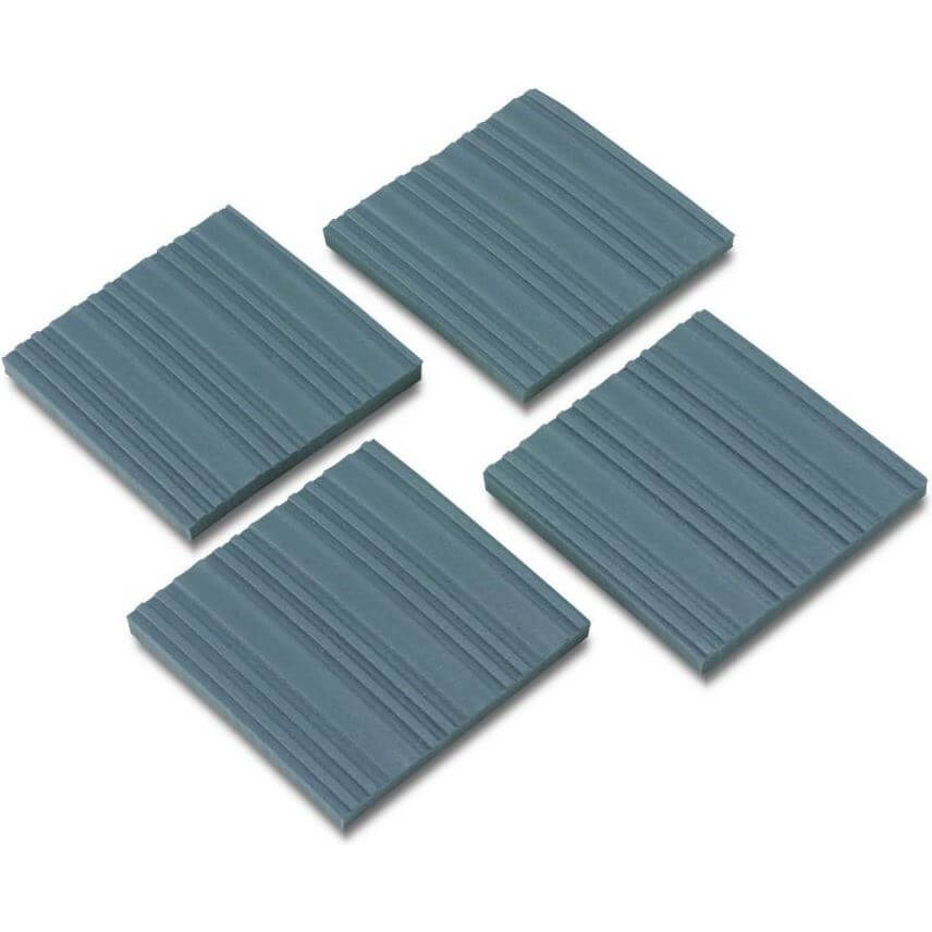 Minoura Hometrainer Pad Set of 4 10x10cm Grey Minoura Hometrainer Pad Set of 4 10x10cm Grey