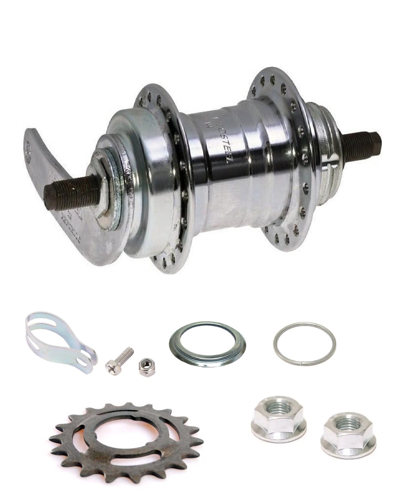 Favorit Rear Hub RN Chrome 36 Holes