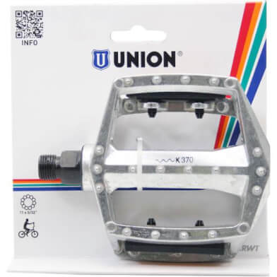 Union Pedals 102 BMX 9/16 Silver On Card