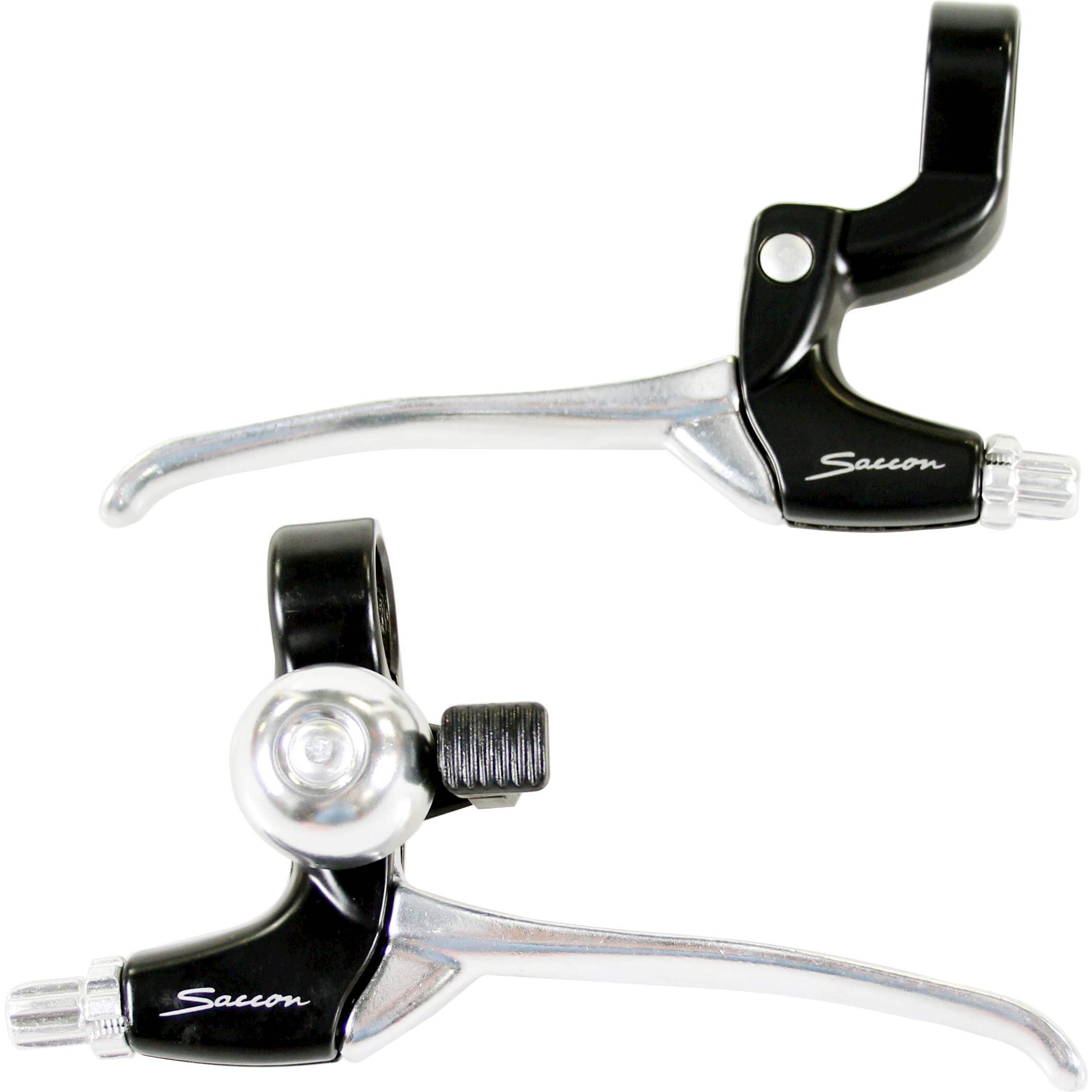 Saccon Brake Handle Set + Bell Nexus Black/Silver Saccon Brake Handle Set + Bell Nexus Black/Silver