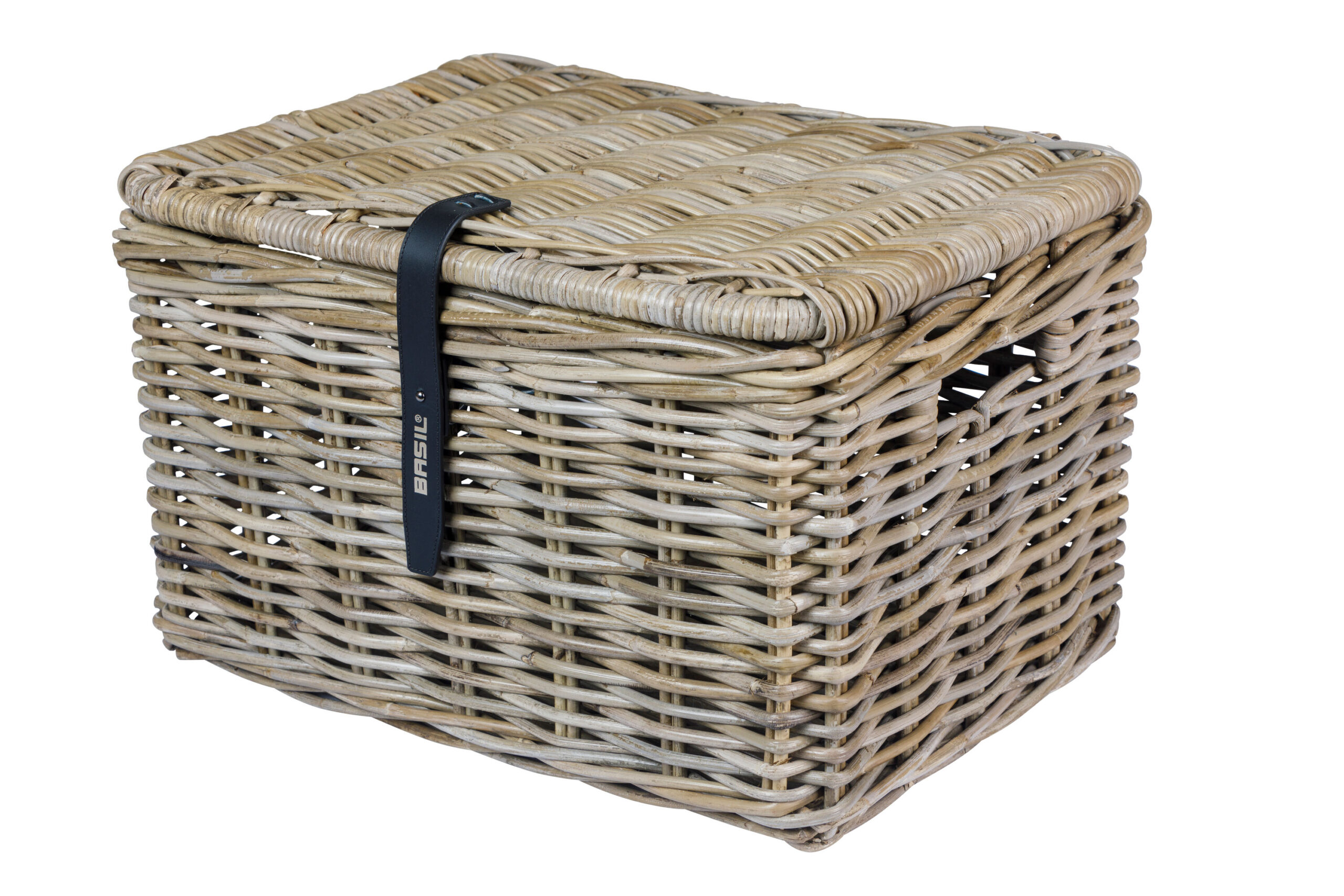 Basil And Dax L + Lid Rattan Grey