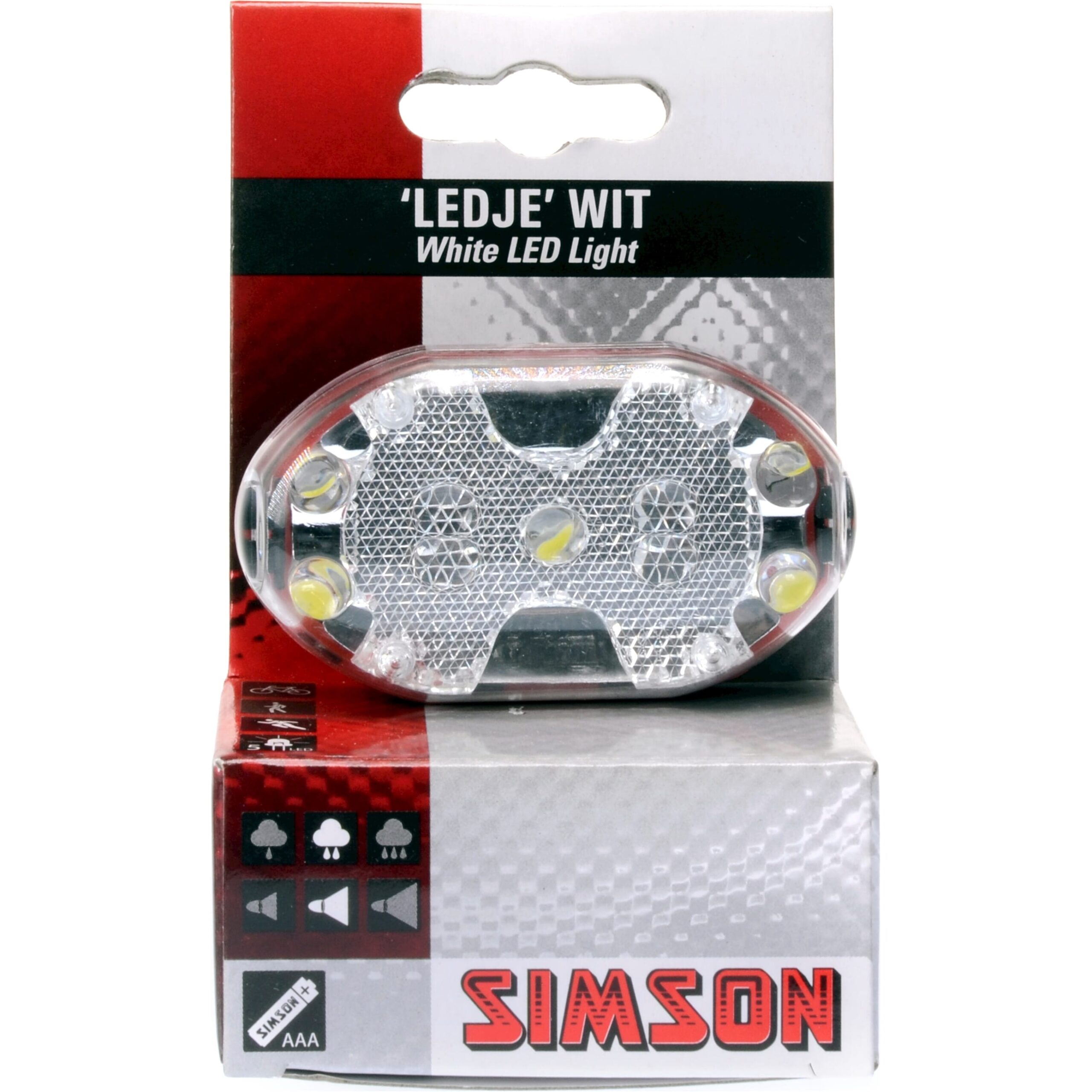 Simson Headlight 5 Led Battery Handlebar Turn Signal
