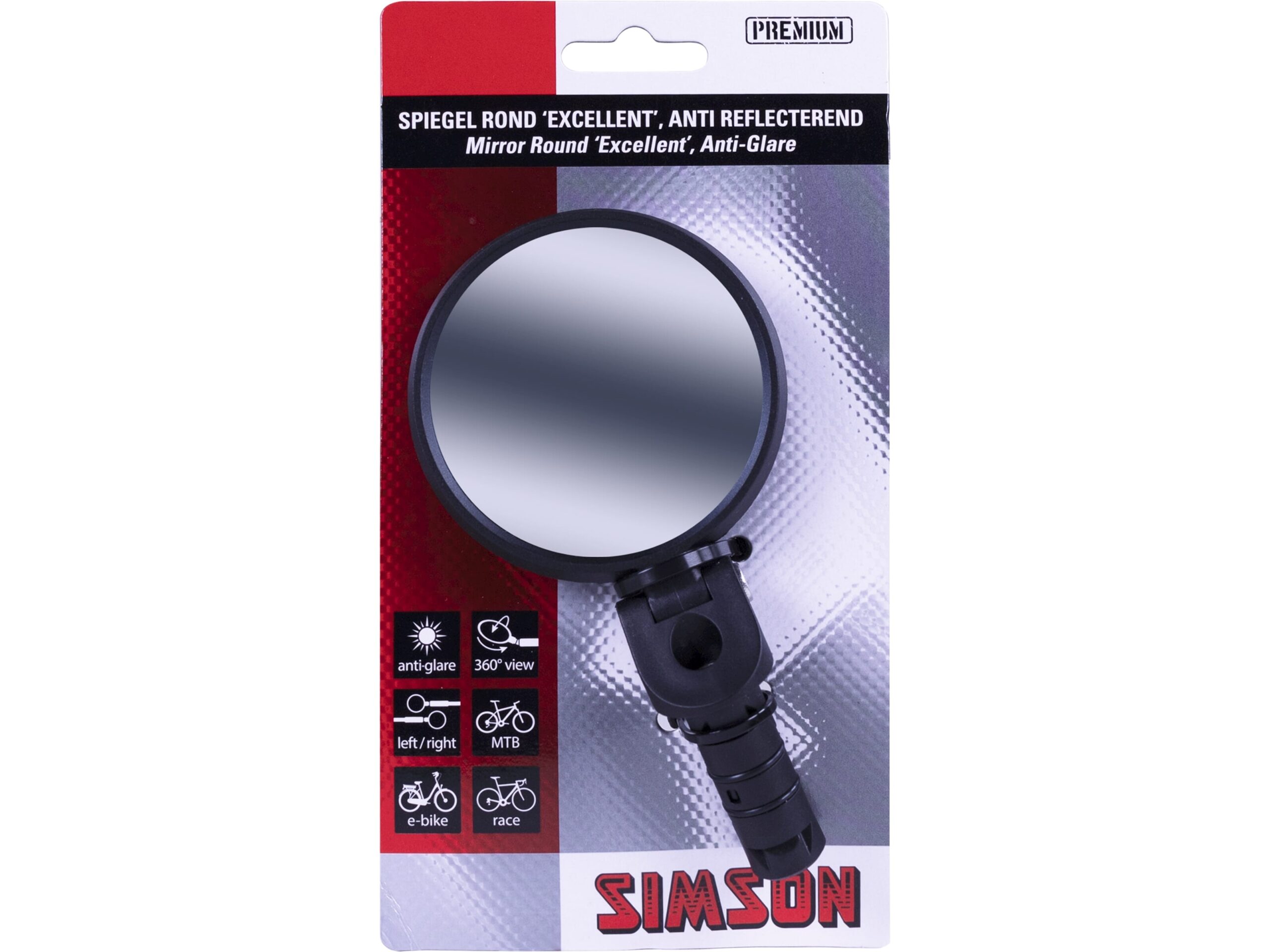 Simson Round Mirror Excellent Anti Reflective