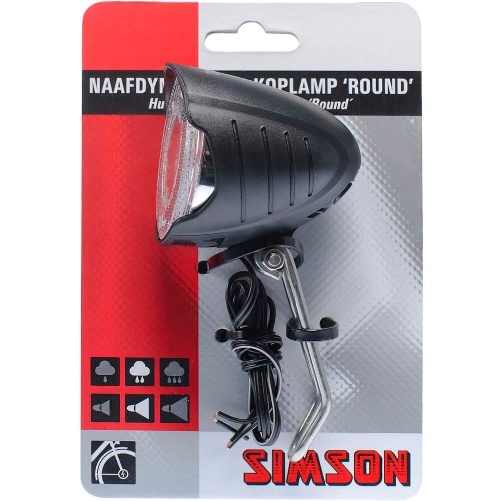 Simson Headlight Round On/Off Dynamo 7 Lux