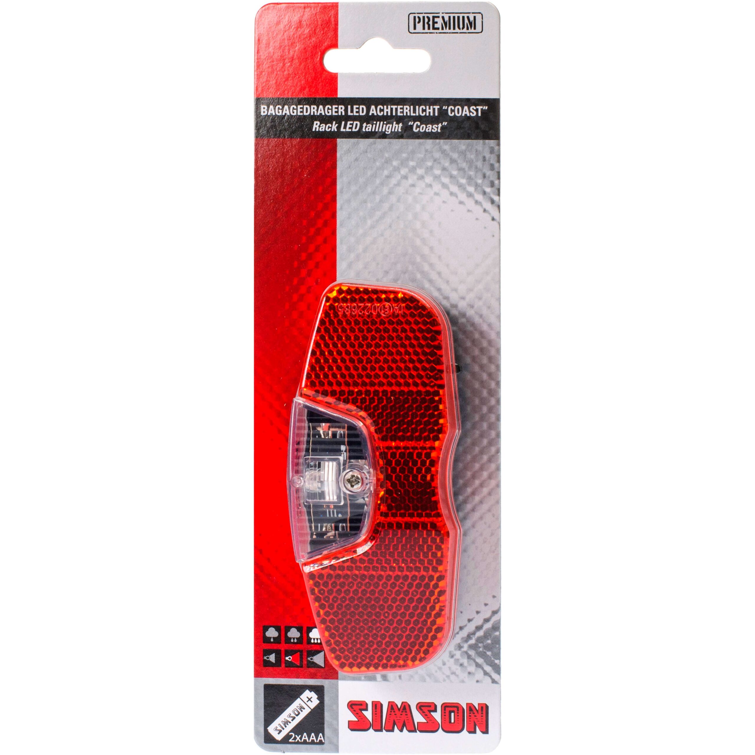 Simson Tail Light Coast Battery 80mm