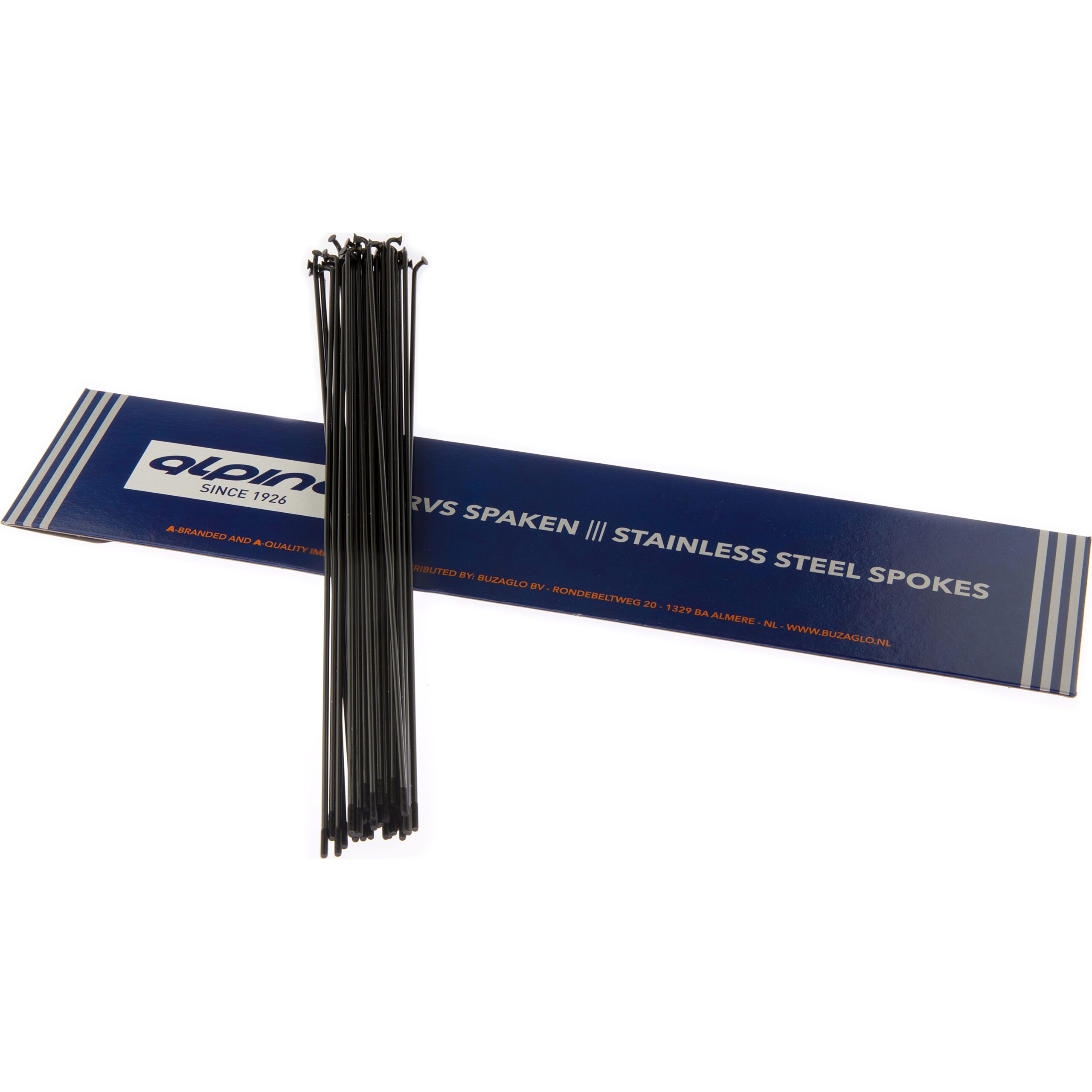 Alp Spoke LDR 14-256mm Stainless Steel Black (36 Pieces)