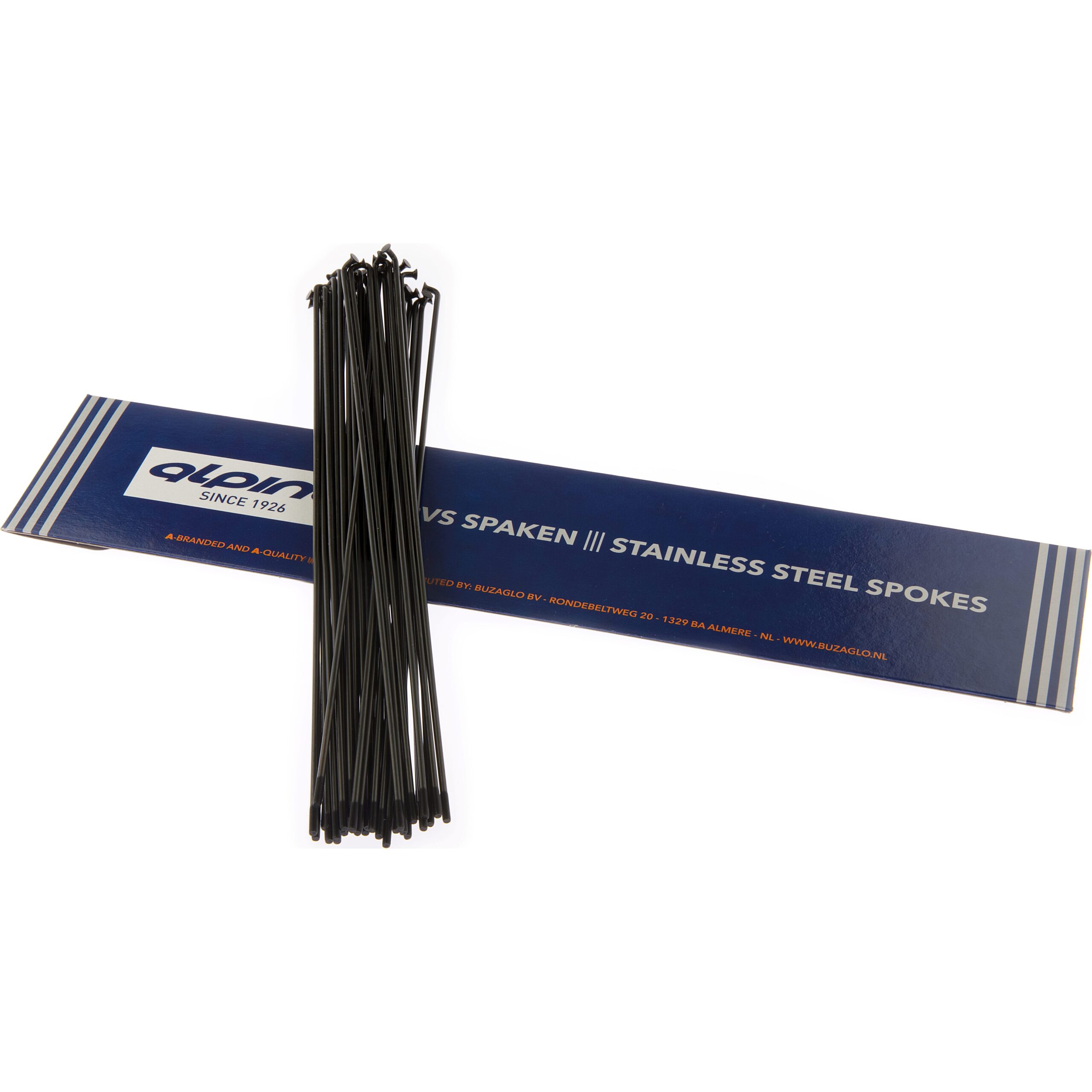 Alp Spoke LDR 13-286mm Stainless Steel Black (36 Pieces)