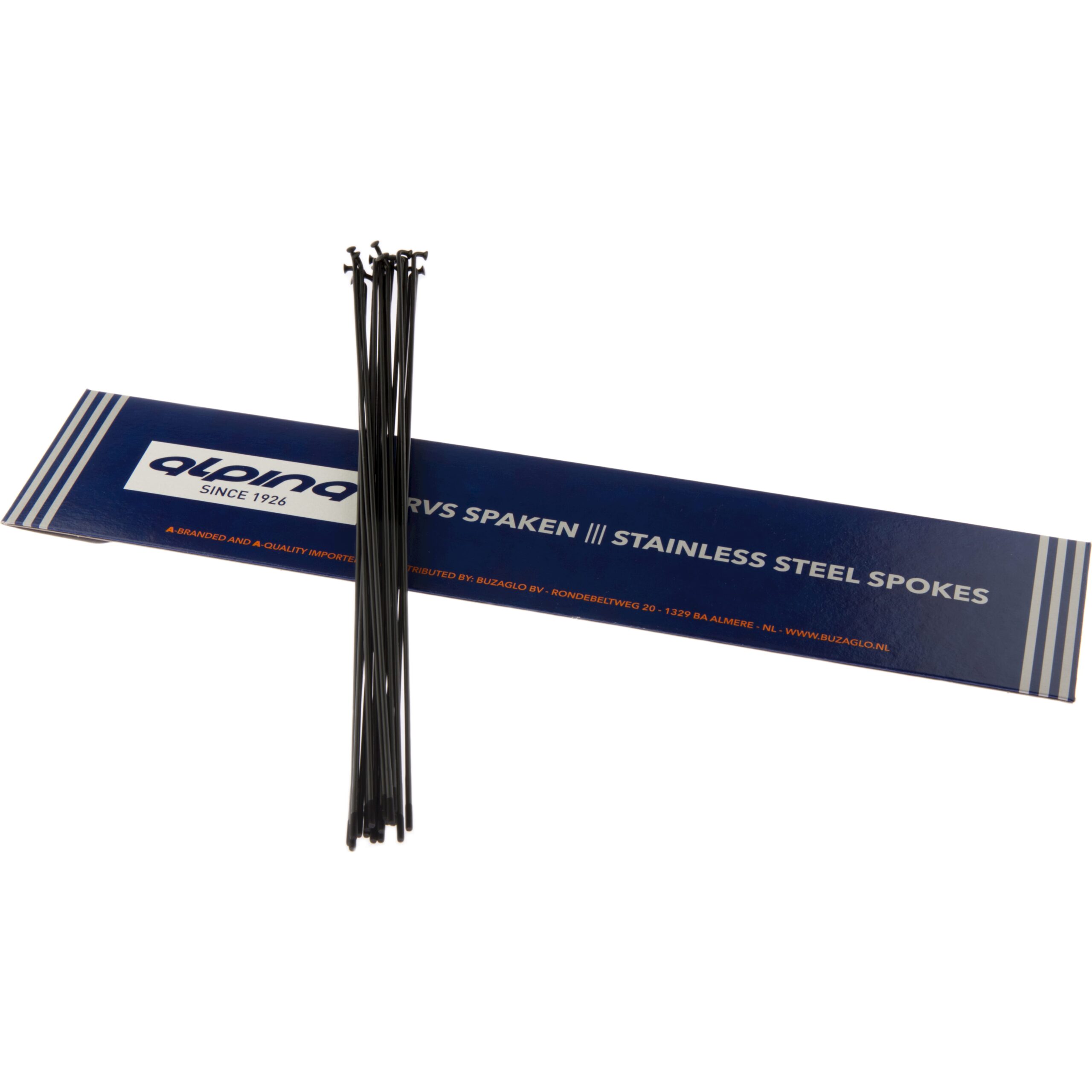 Alp Spoke RC 14-262mm Stainless Steel Black (18 Pieces)