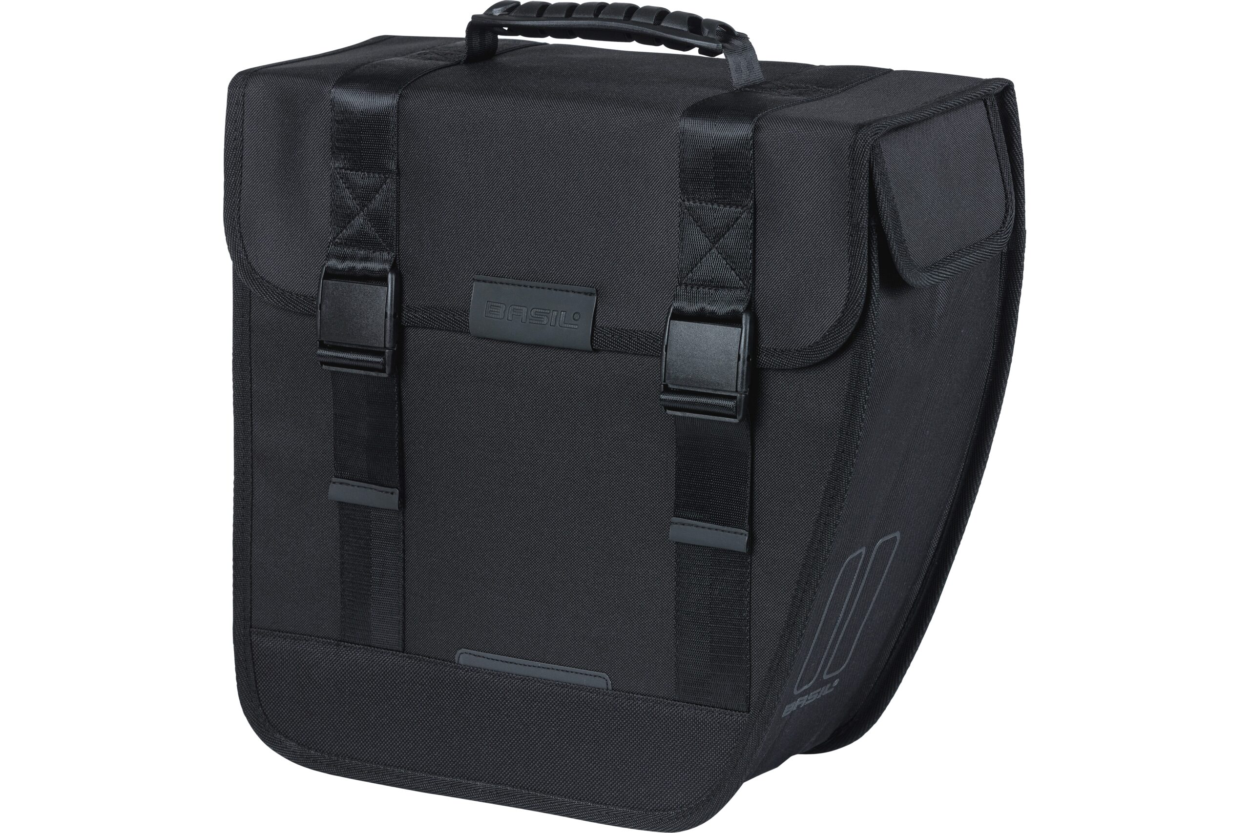 Basil Single Bike Bag Tour Black Right 14L
