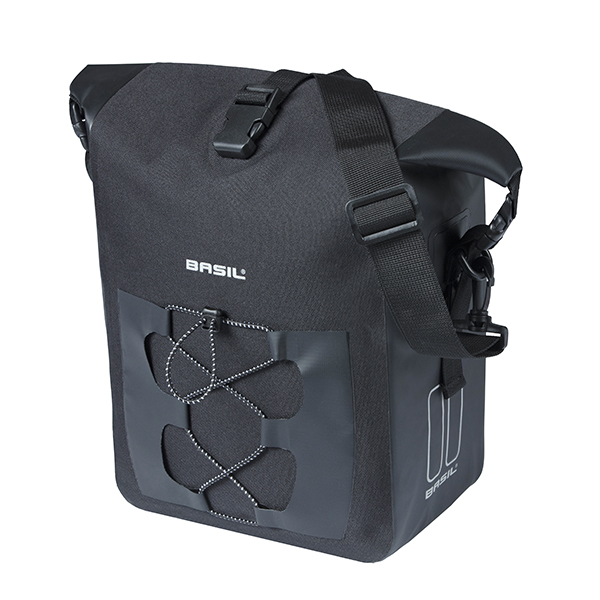 Basil Navigator Waterproof M Single Bag MIK Hooks 12-15L Black
