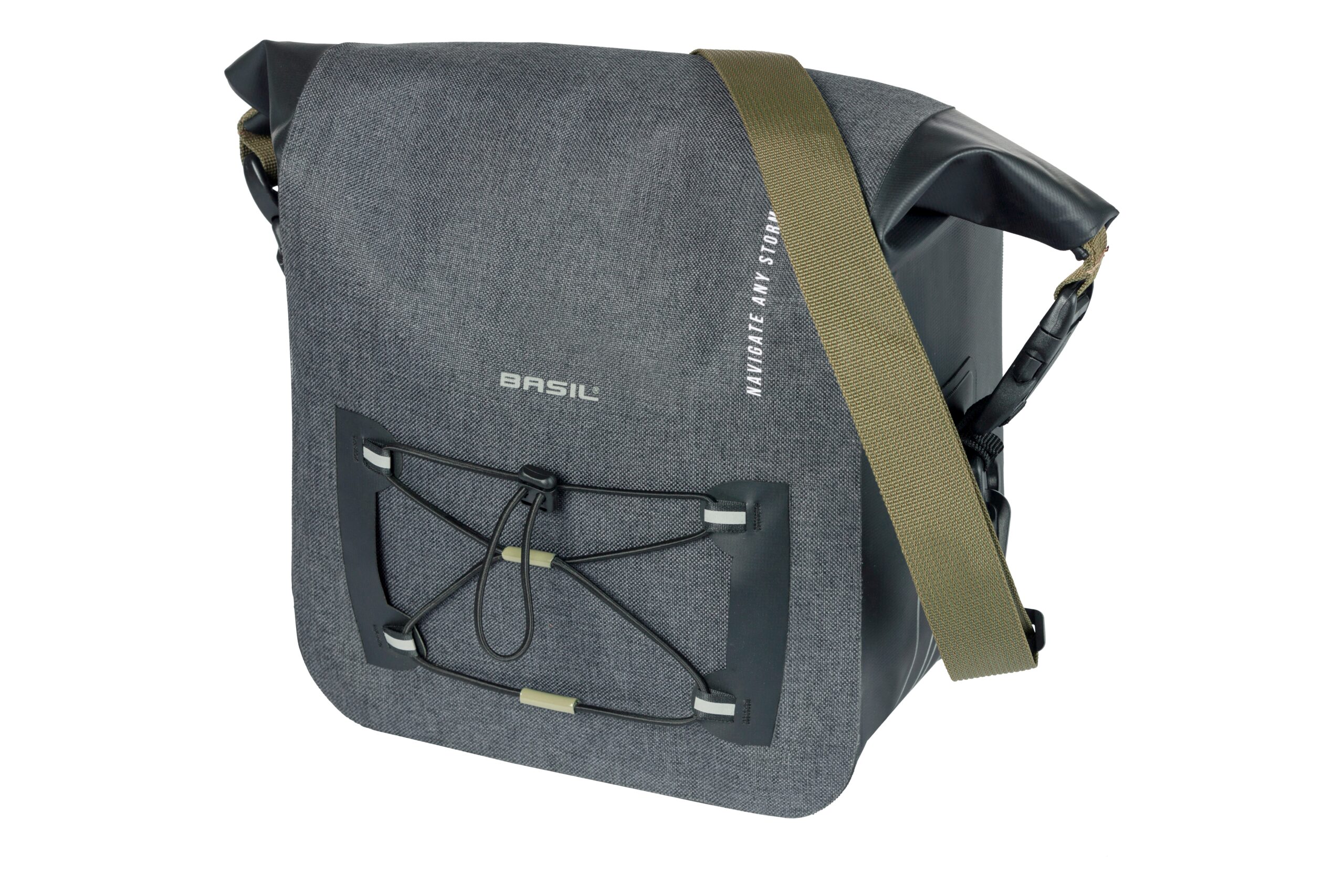 Basil Messenger Bag Navigator Storm Black KF 10-11L