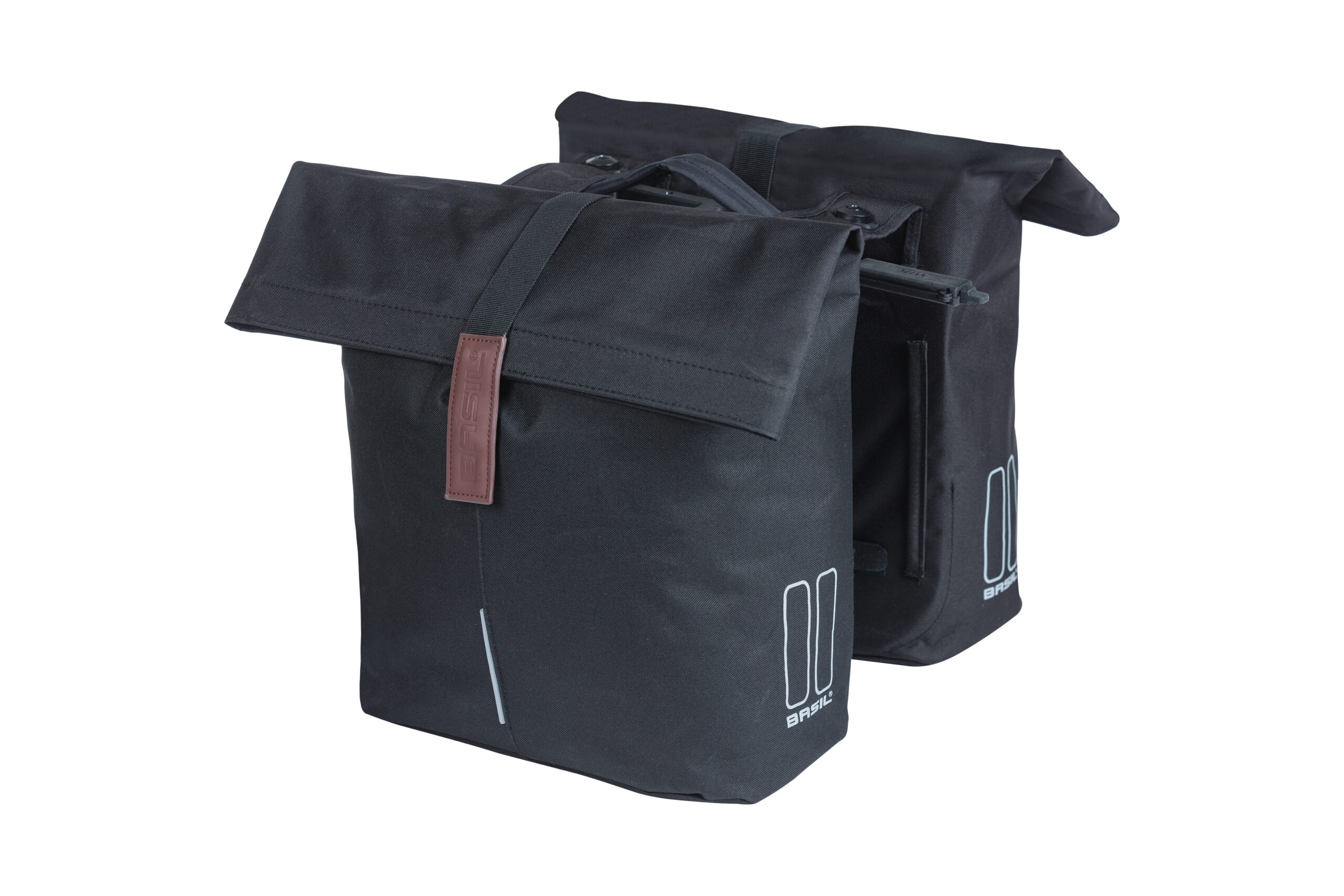 Basil Double City Bike Bag Black MIK 28-32L