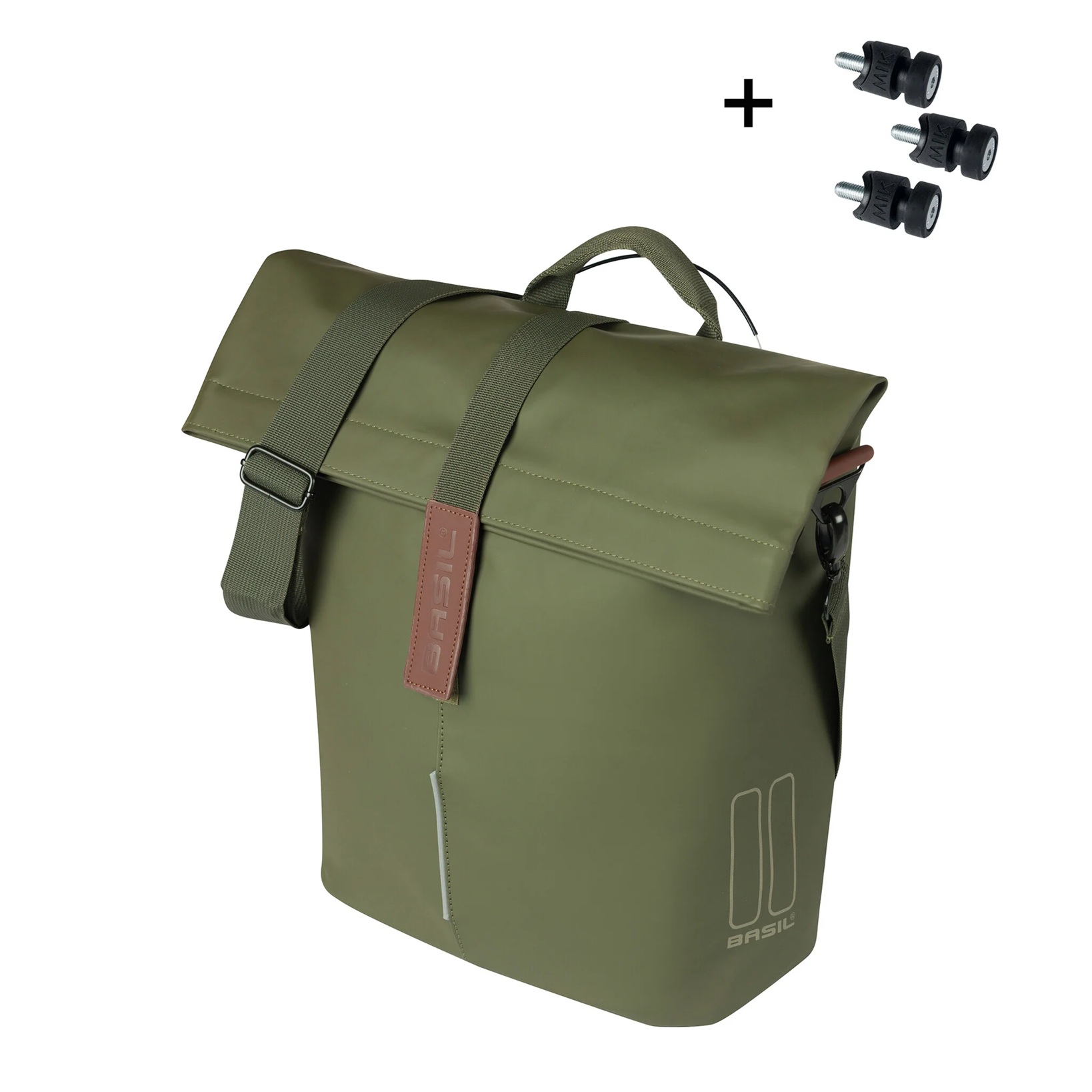 Basil Shoppertas City MIK Studs Moss Green 14-16L Basil Shoppertas City MIK Studs Moss Green 14-16L