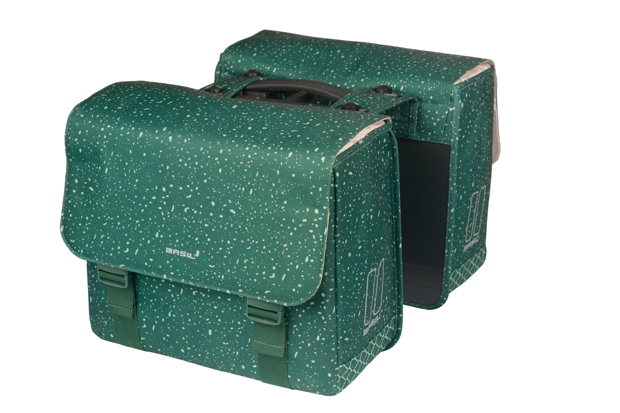 Basil Double Bike Bag Flair Green MIK 35L