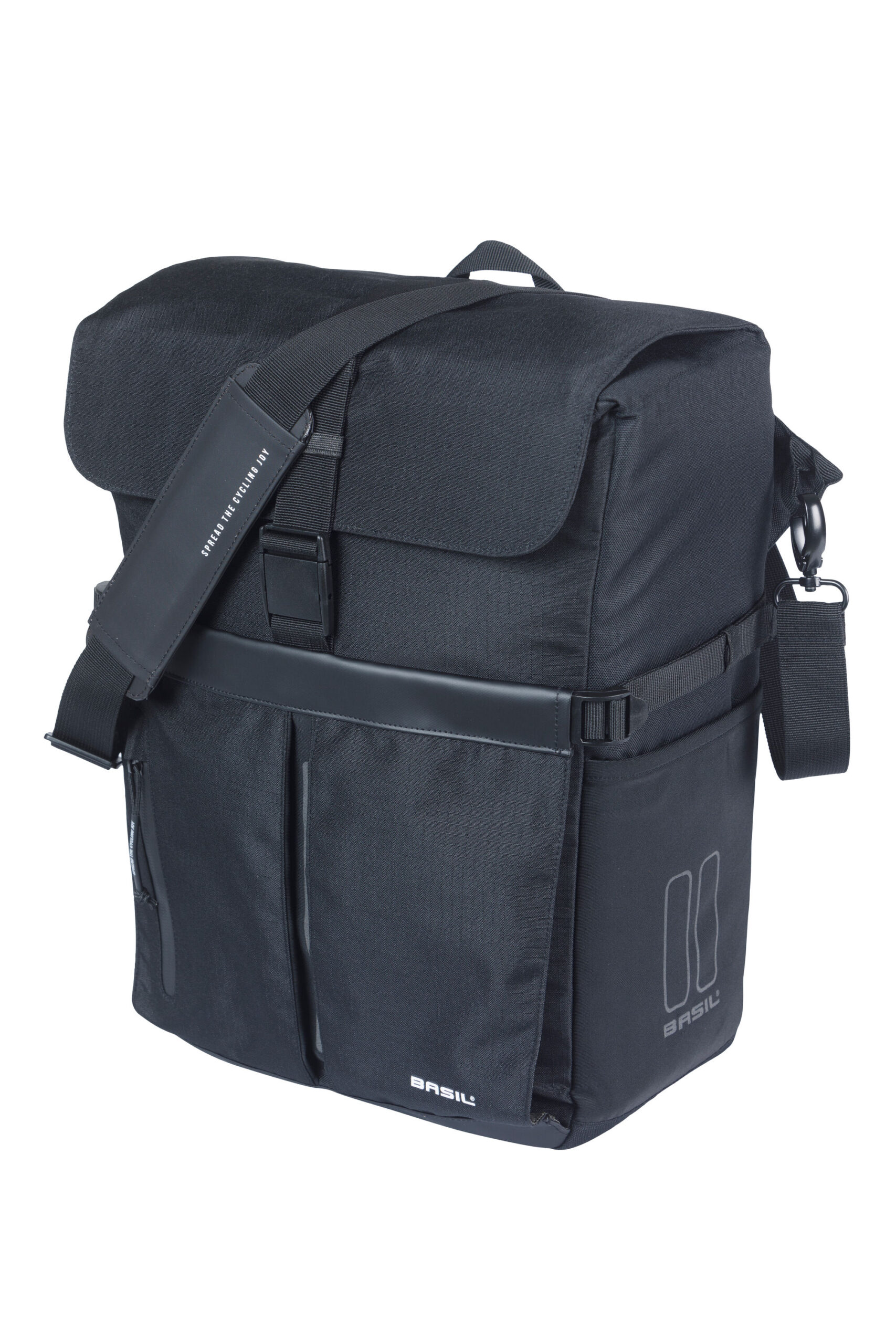 Basil Shoulder Bag Move MIK Hooks Black 15L