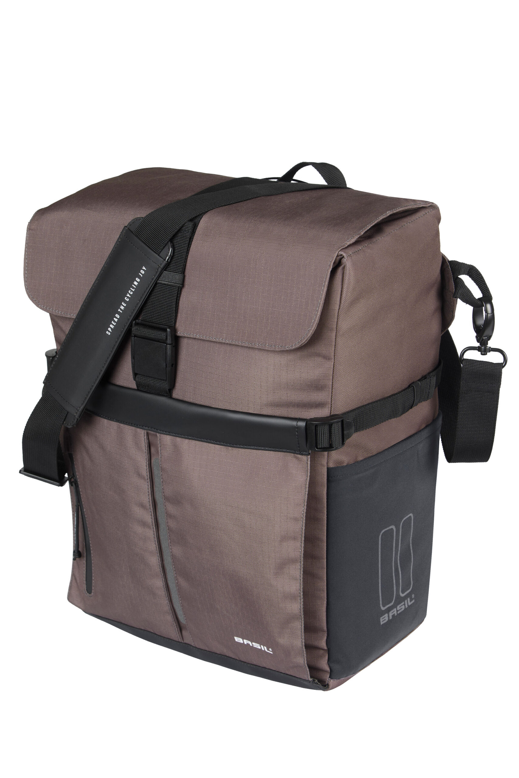 Basil Shoulder Bag Move MIK Hooks Brown 15L