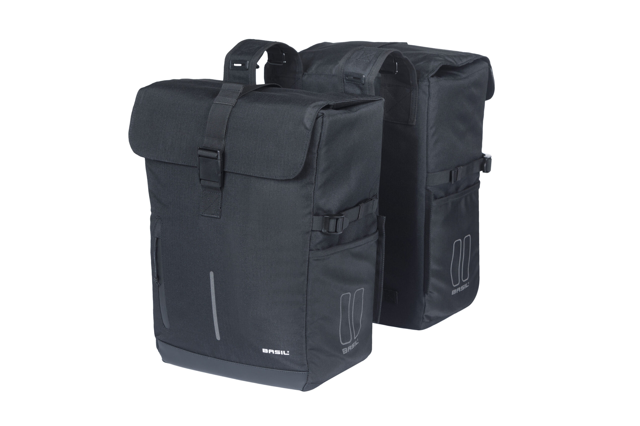 Basil Double Bike Bag Move Black 30L