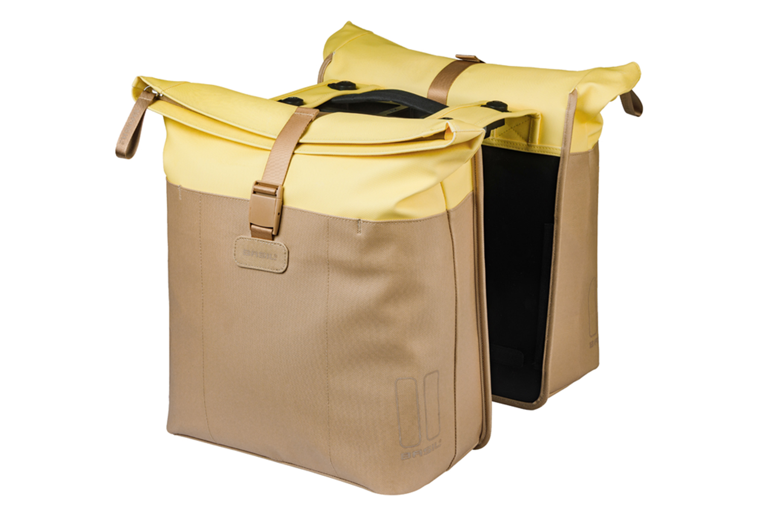Basil Double Bike Bag Vive Sand Yellow MIK 28-35L